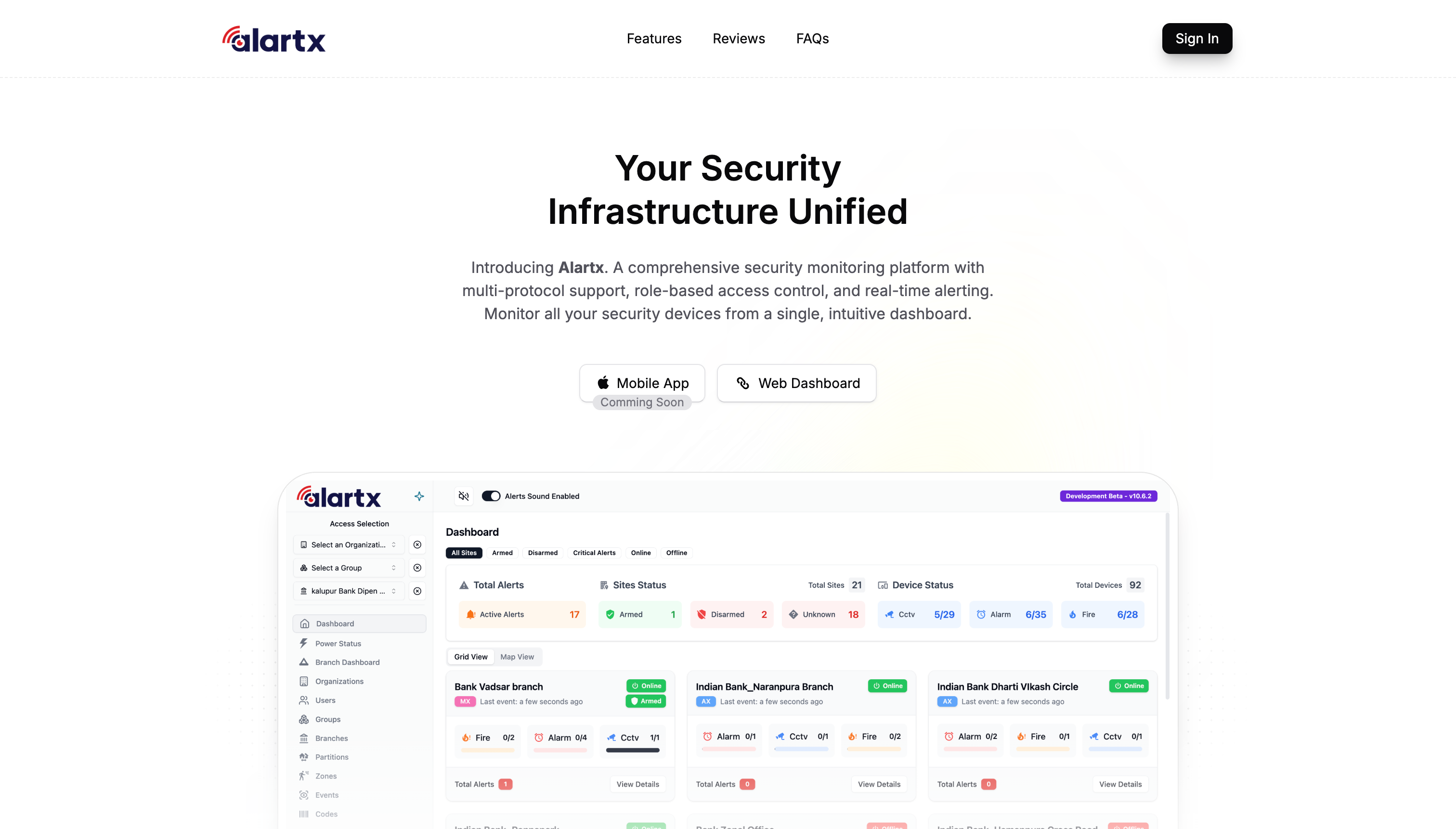 Alartx – Unified Security Infrastructure for Enterprise-Scale Institutions