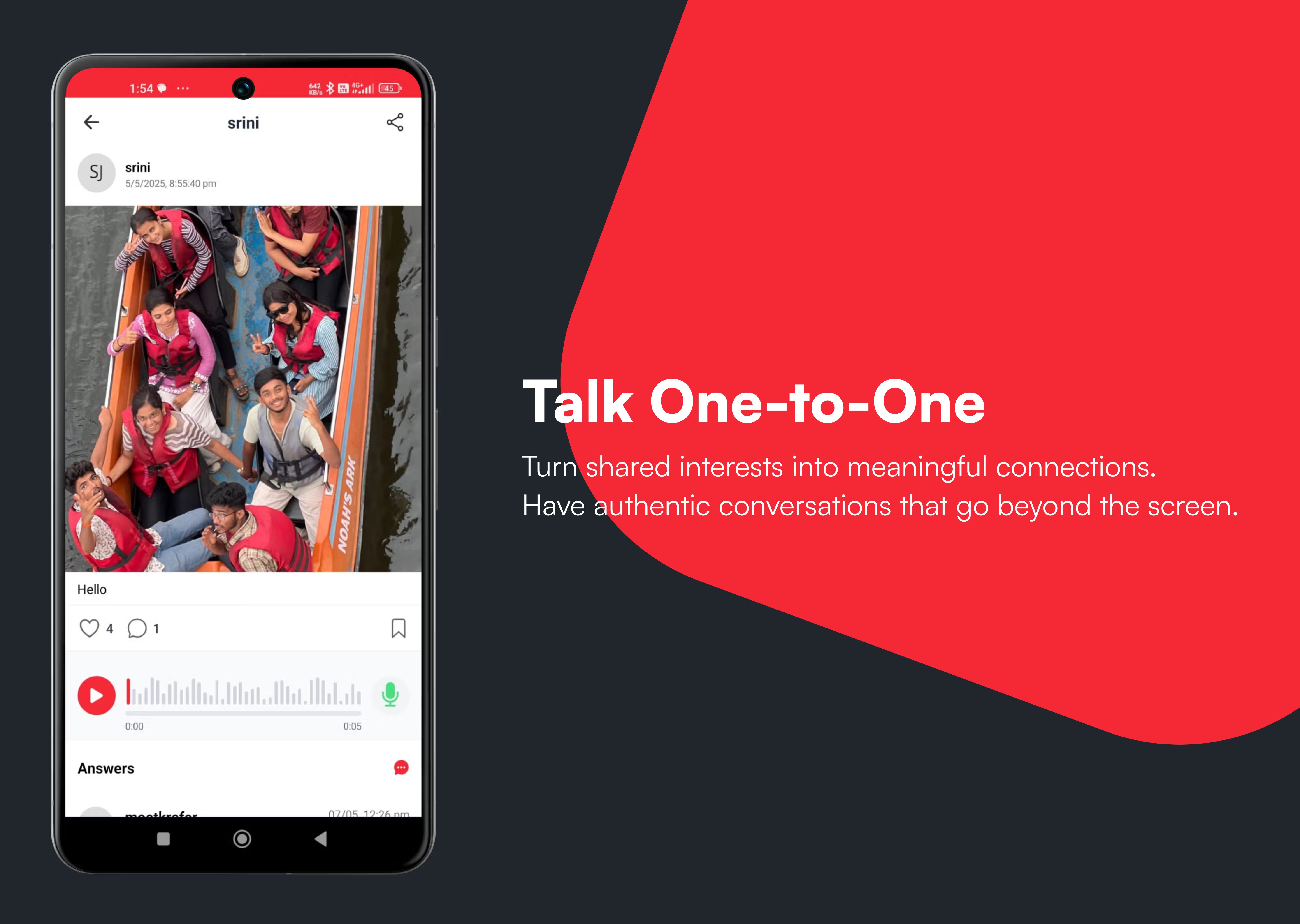 Fonybox: An Audio-First Platform for Local Communities & Shared Interests interface
