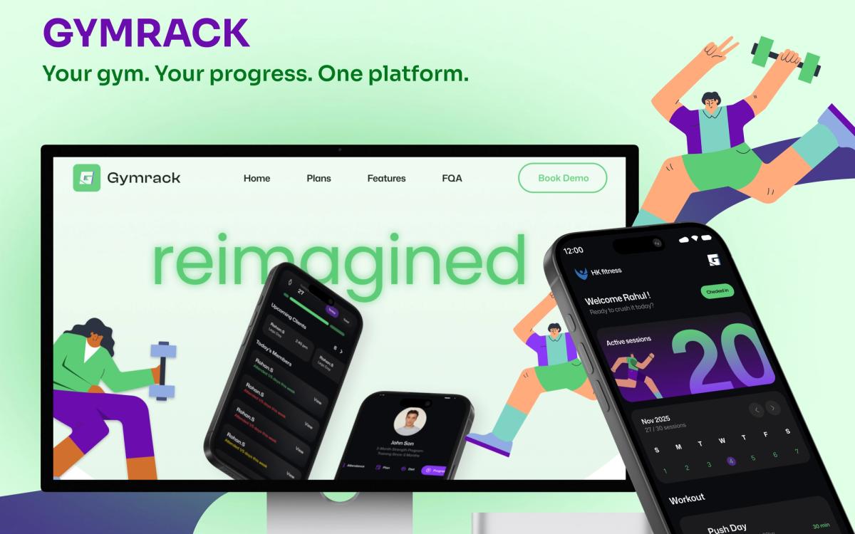 Gymrack gym management platform interface