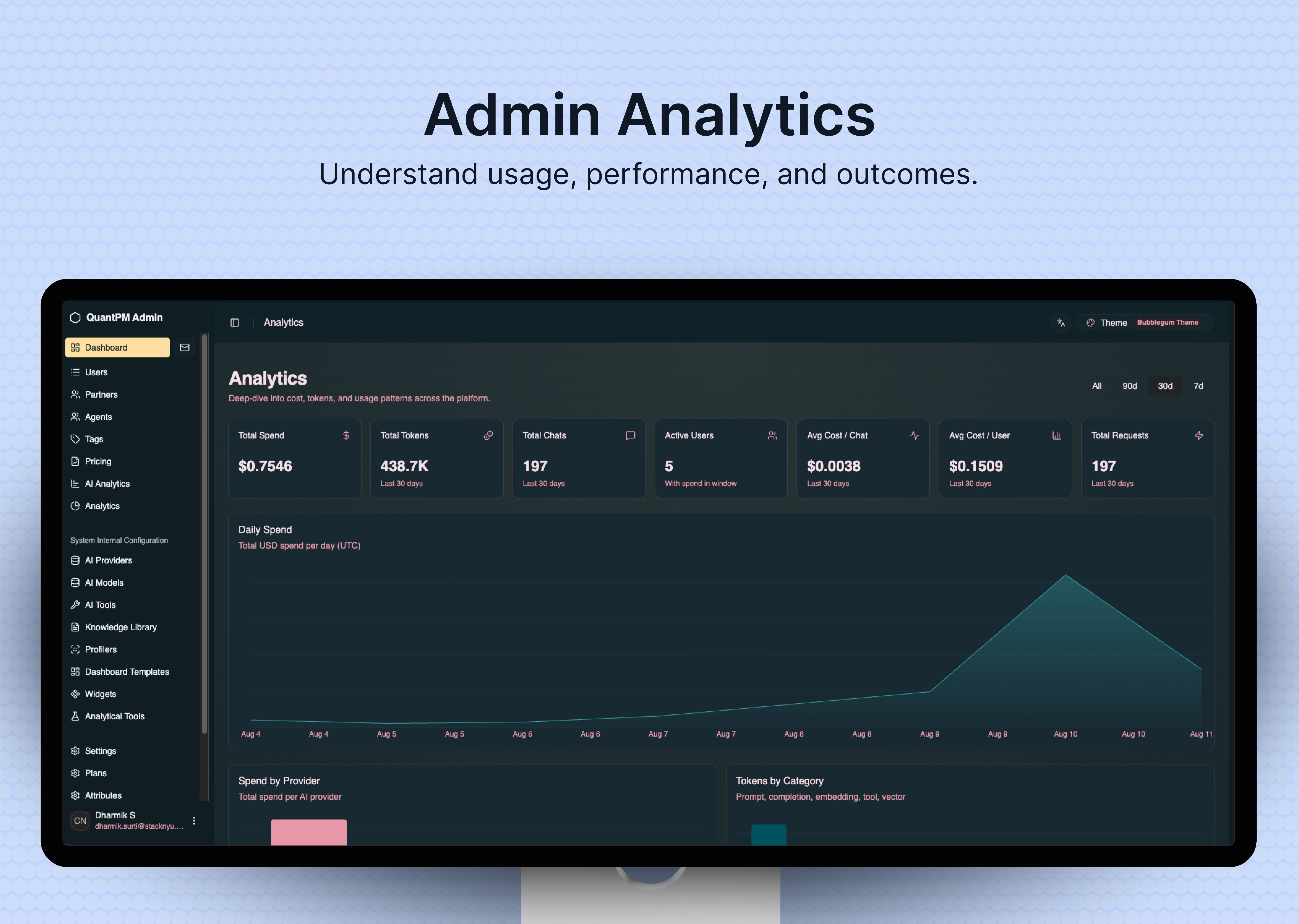 Quant PM profile and context workspace