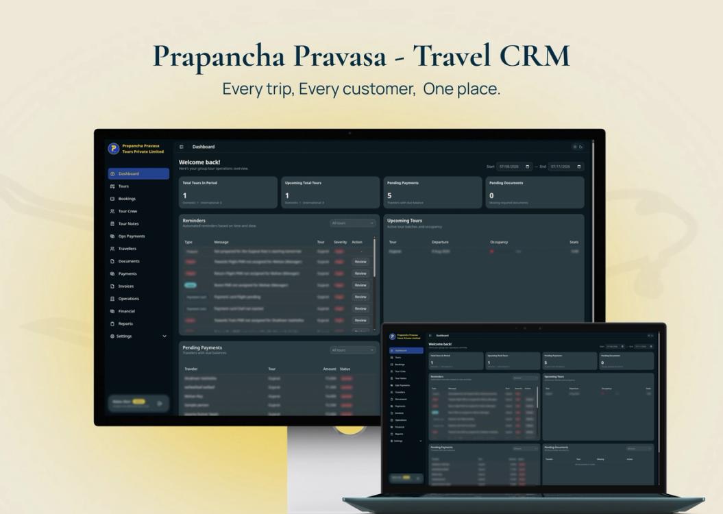 Prapanch Tour Operations CRM image
