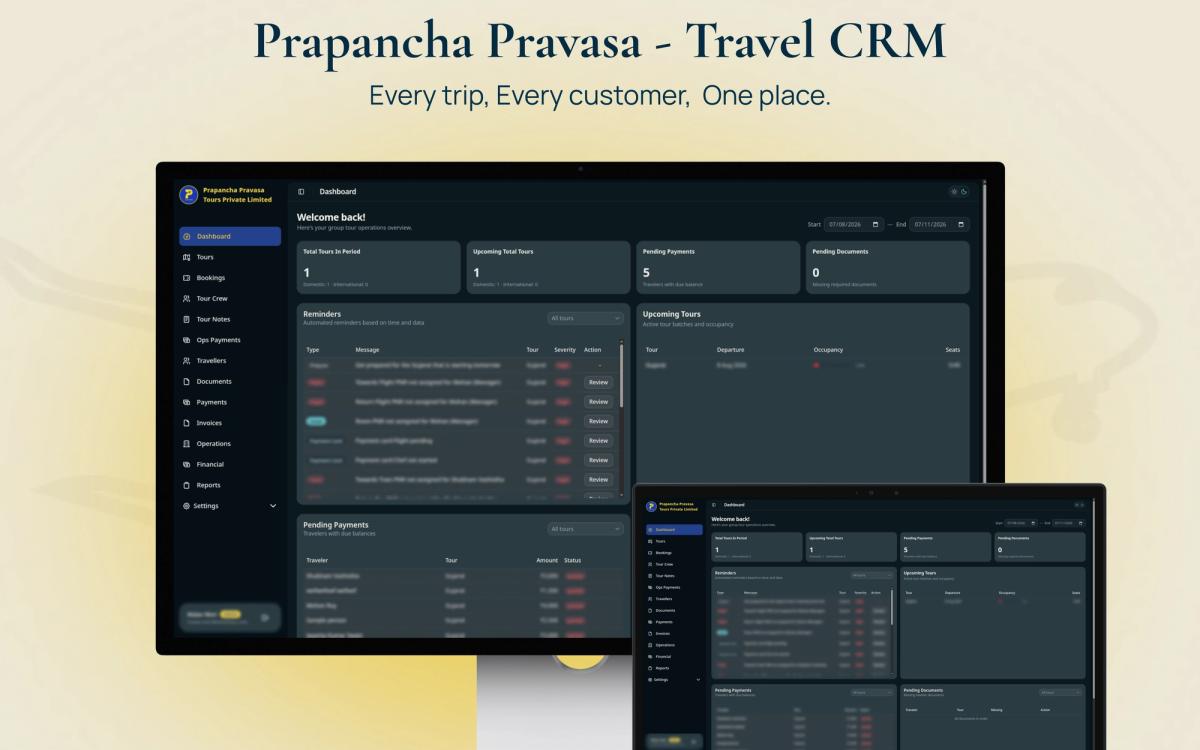 Prapanch Tour Operations CRM image
