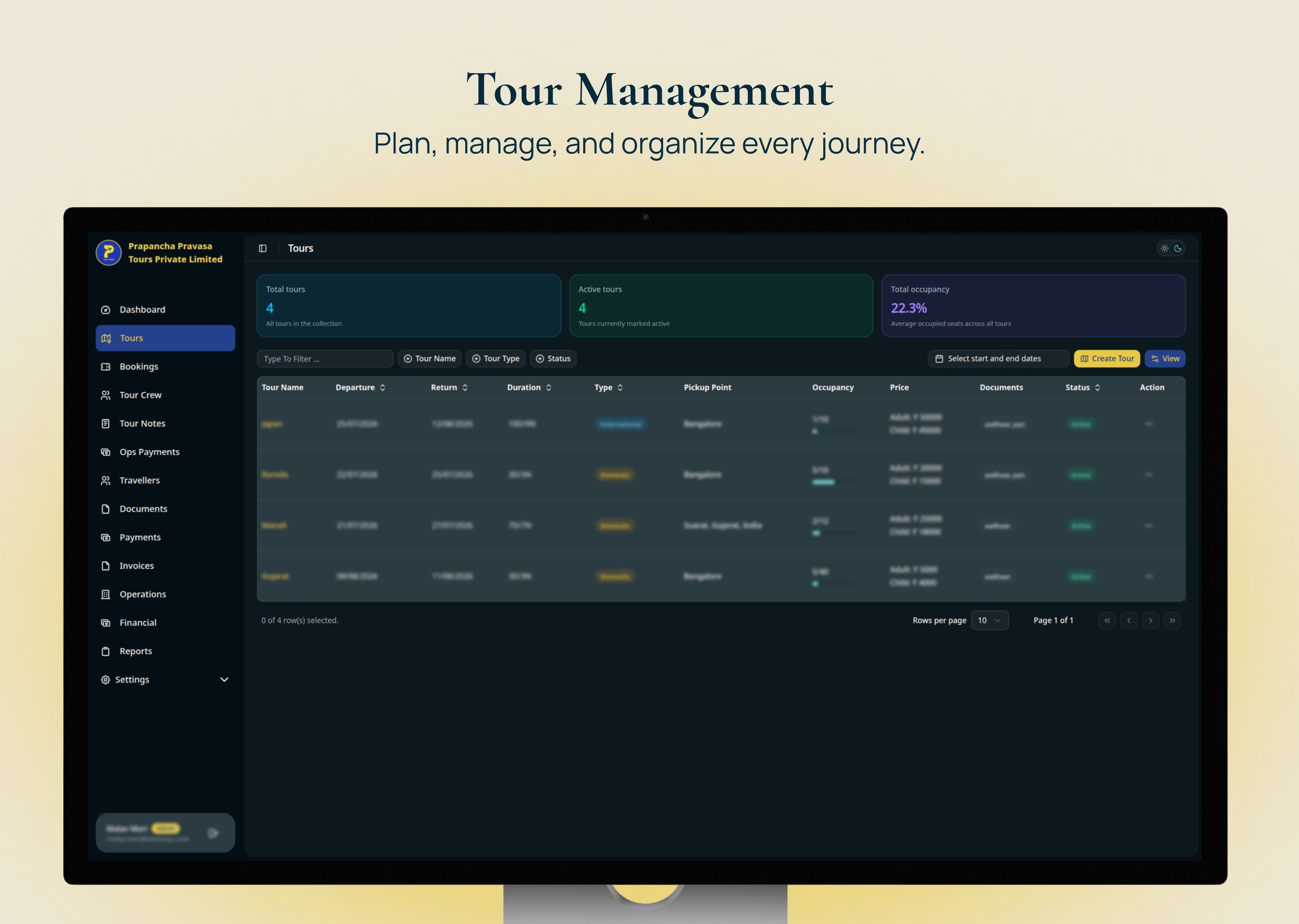Prapanch Tour Operations CRM - Image 1