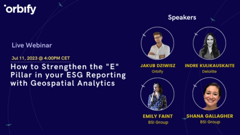How to Strengthen the E Pillar in your ESG Reporting with Geospatial Analytics