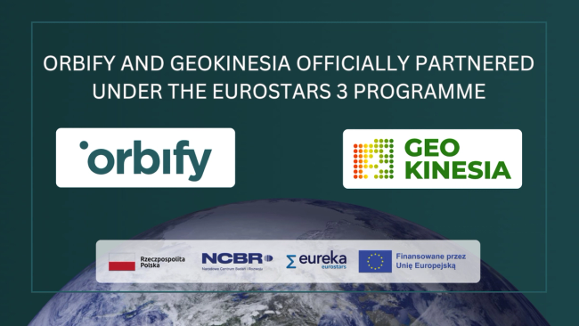 Orbify and GeoKinesia officially partnered under the Eurostars 3 Programme 