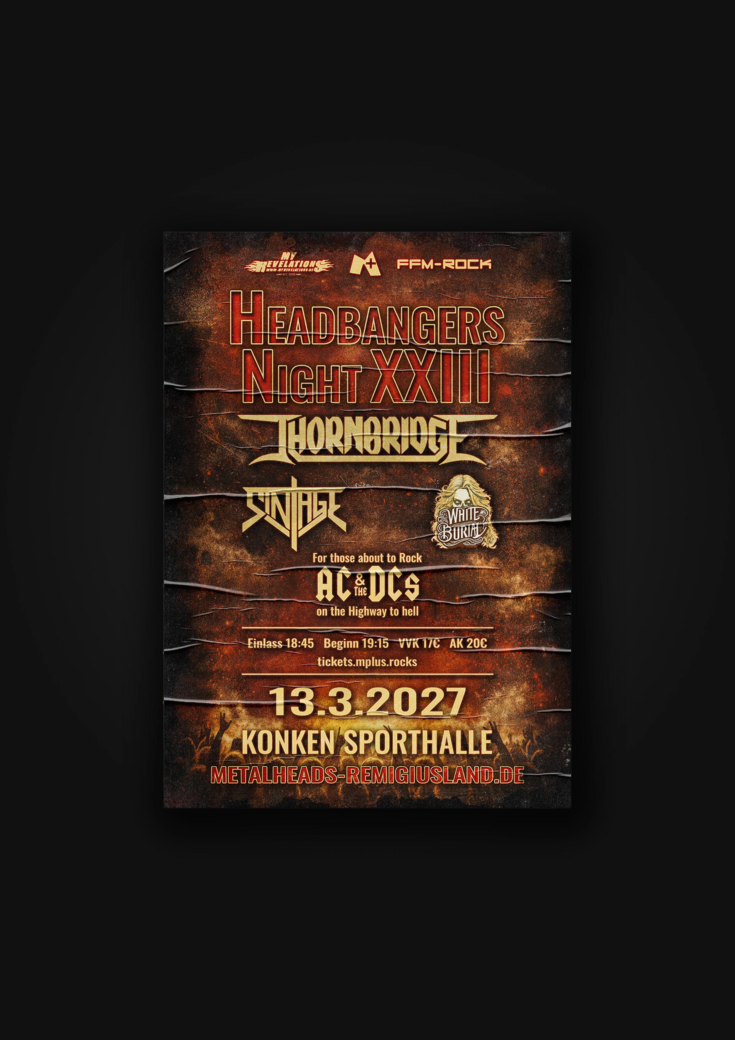 Headbangers Night 2027 Poster