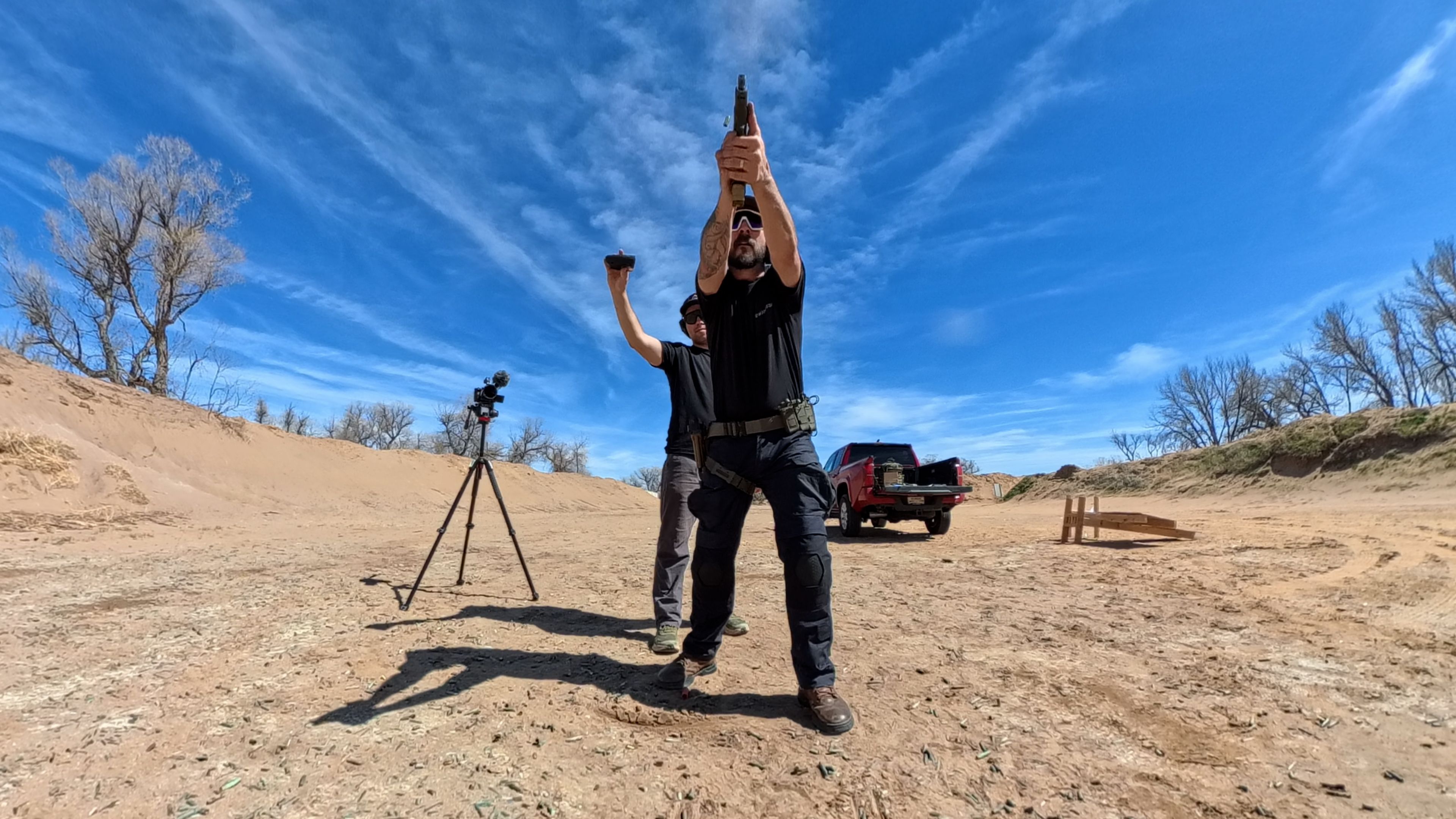 Completed Dot Torture target with scored holes in the 2-inch circles