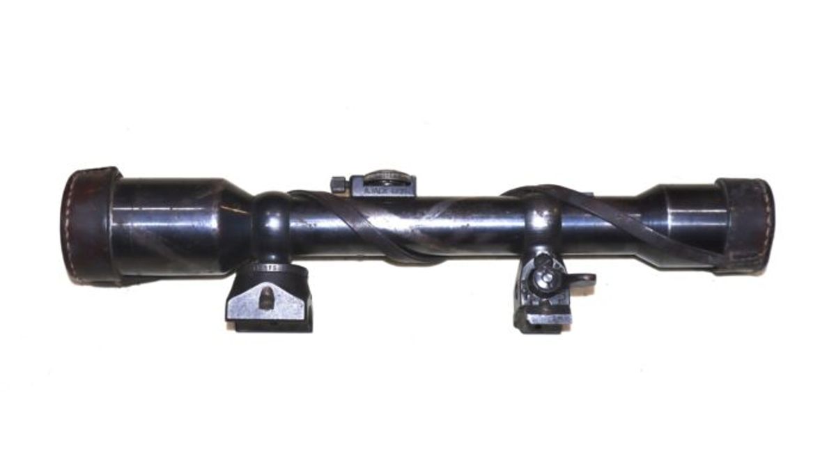 ZF39 German sniper scope — the Zeiss Zielvier 4x optic fielded by elite Wehrmacht snipers