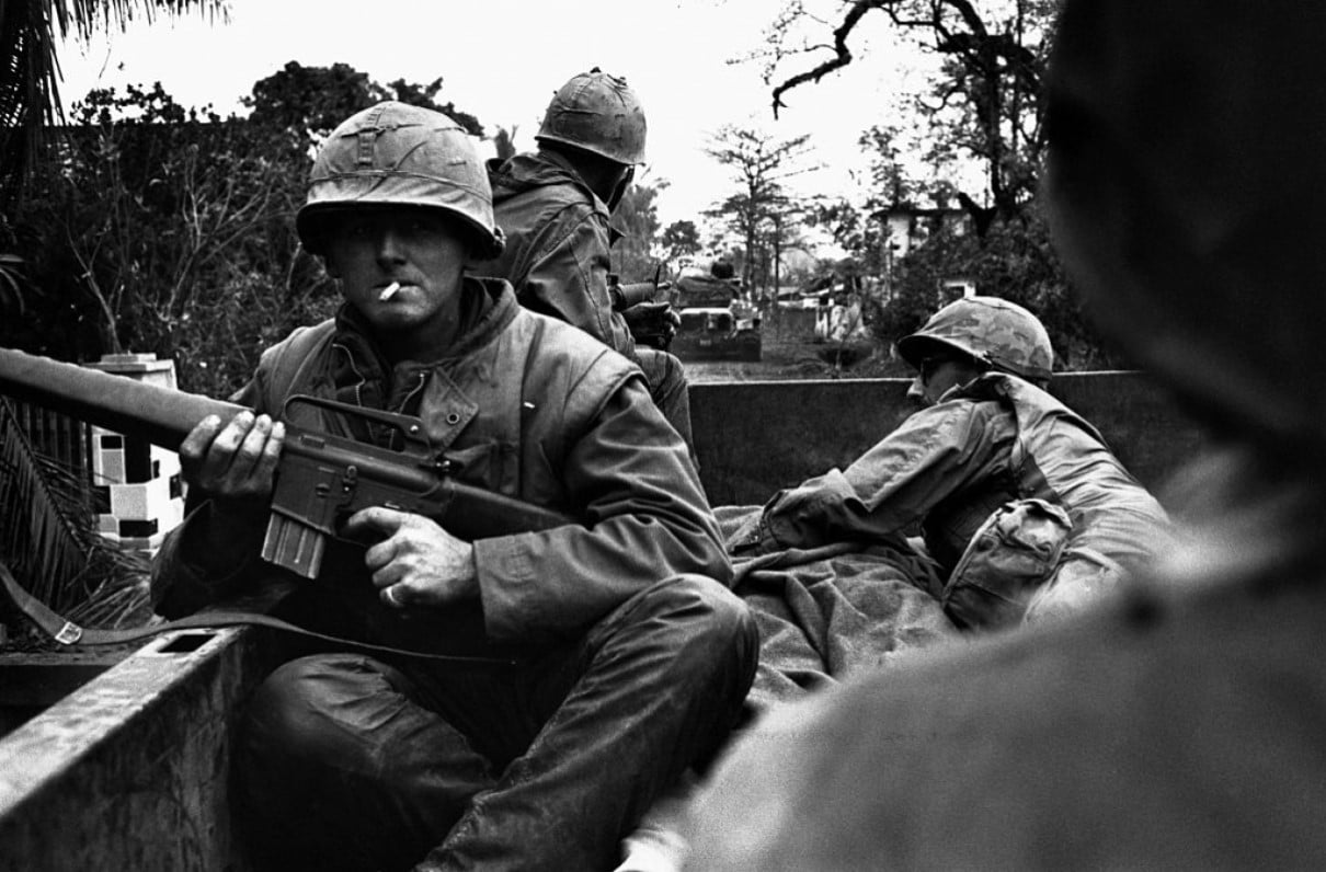 Mass graves discovered at Hue in the aftermath of the 1968 Tet Offensive