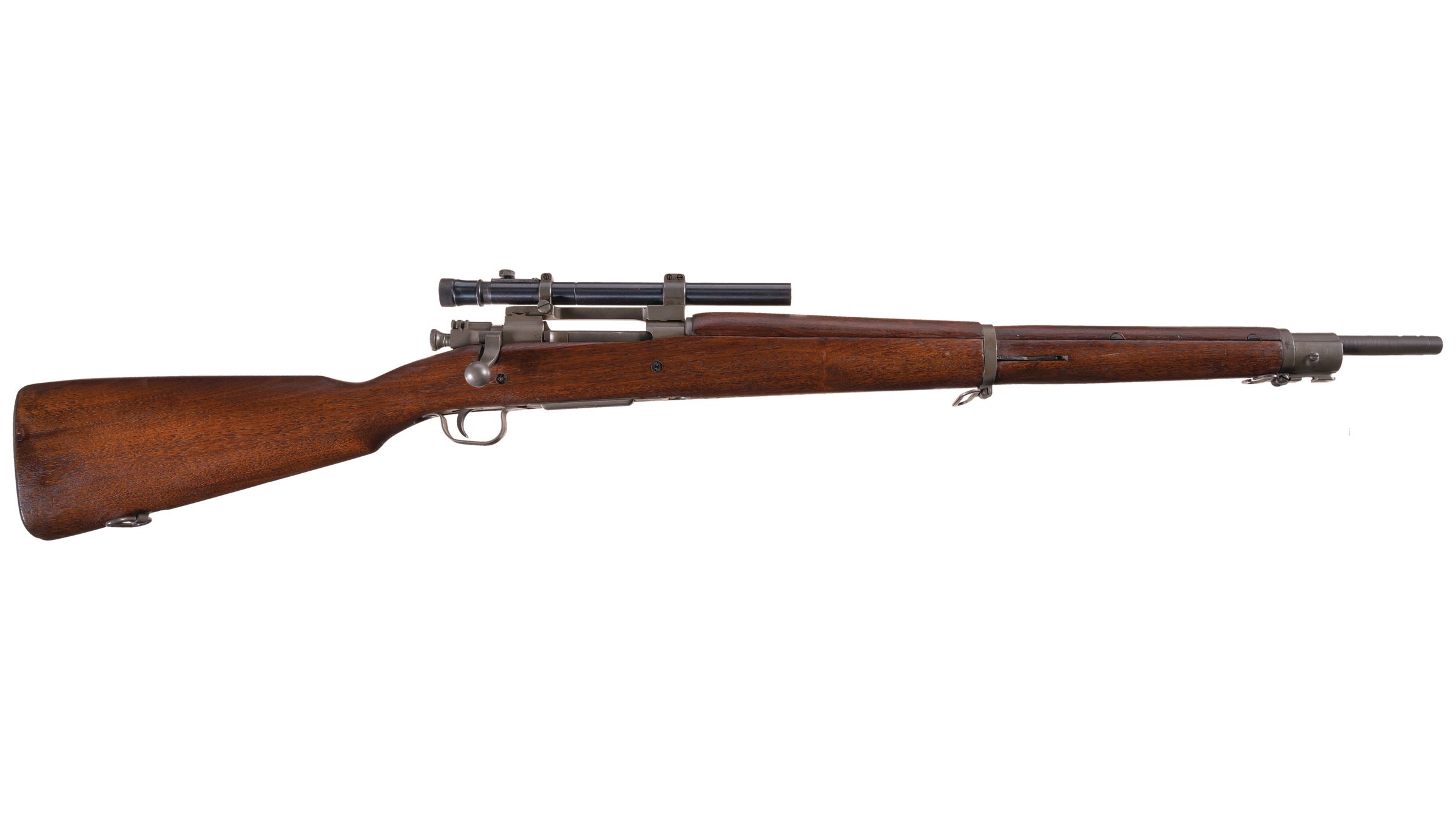 M1903A4 Springfield with M73B1 Weaver 330C scope mounted — the complete American WWII sniper configuration