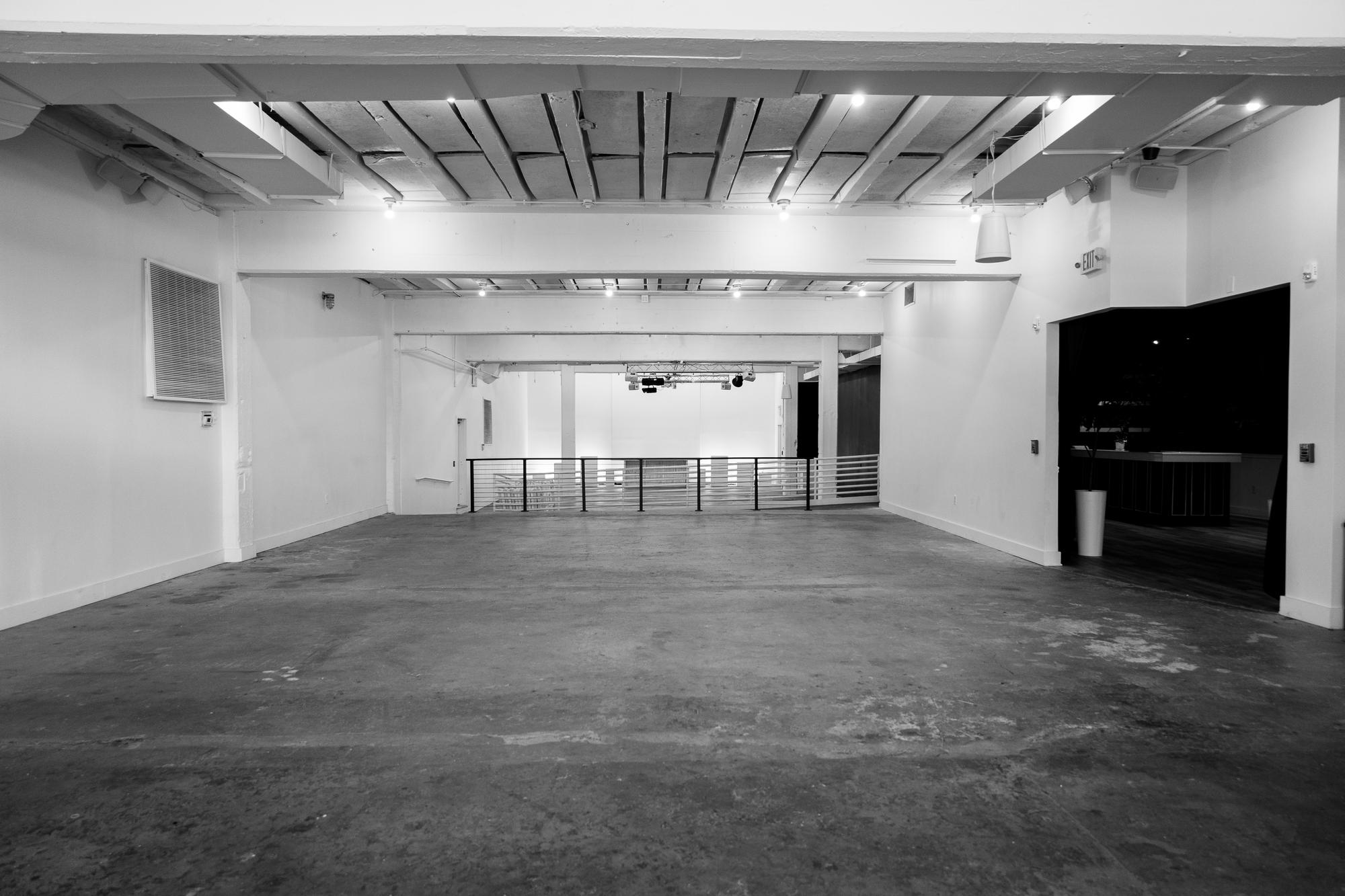 The Event Hall wide open and empty