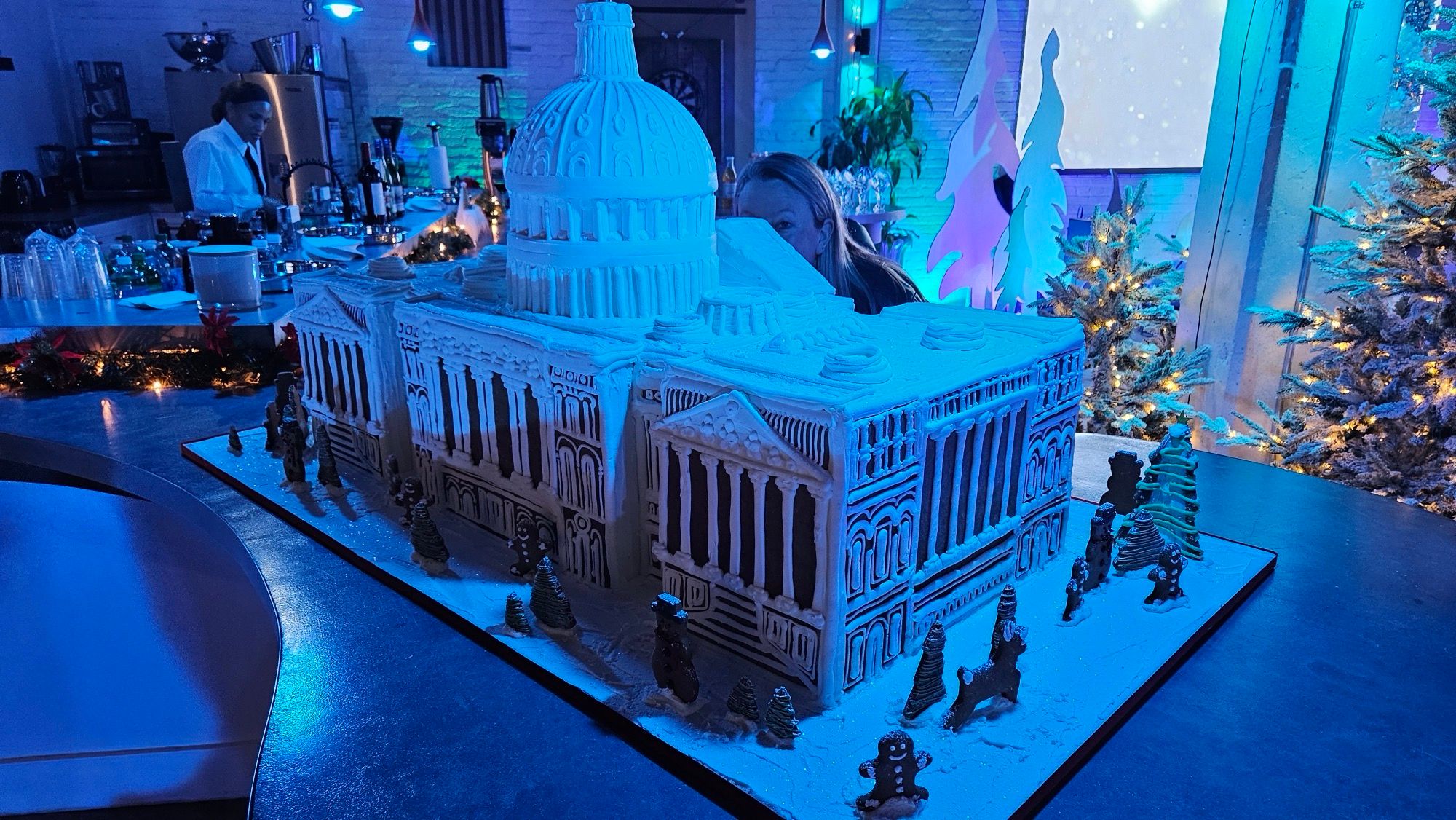 Gingerbread Capitol on the bar