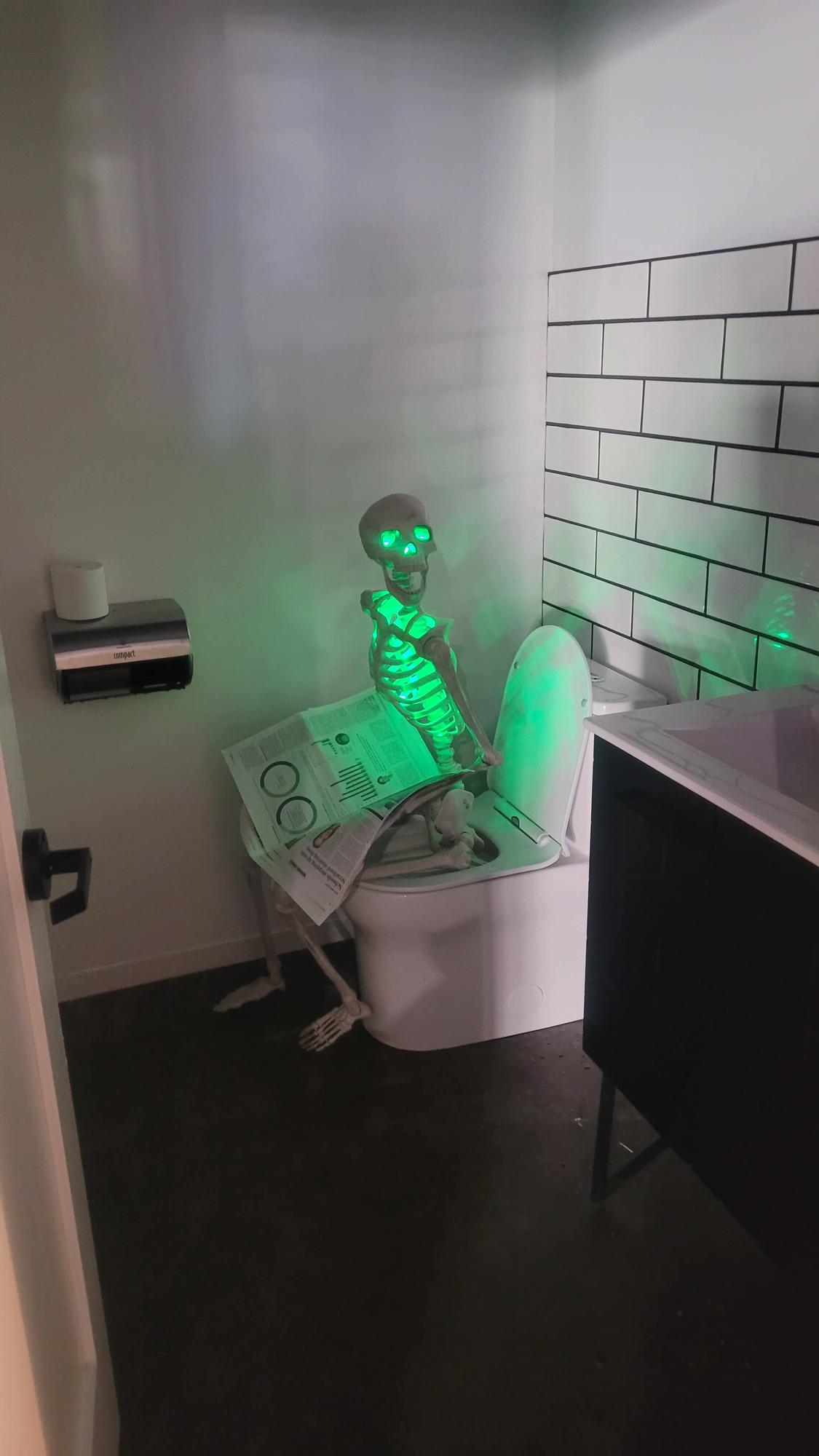 Halloween, even in the bathroom