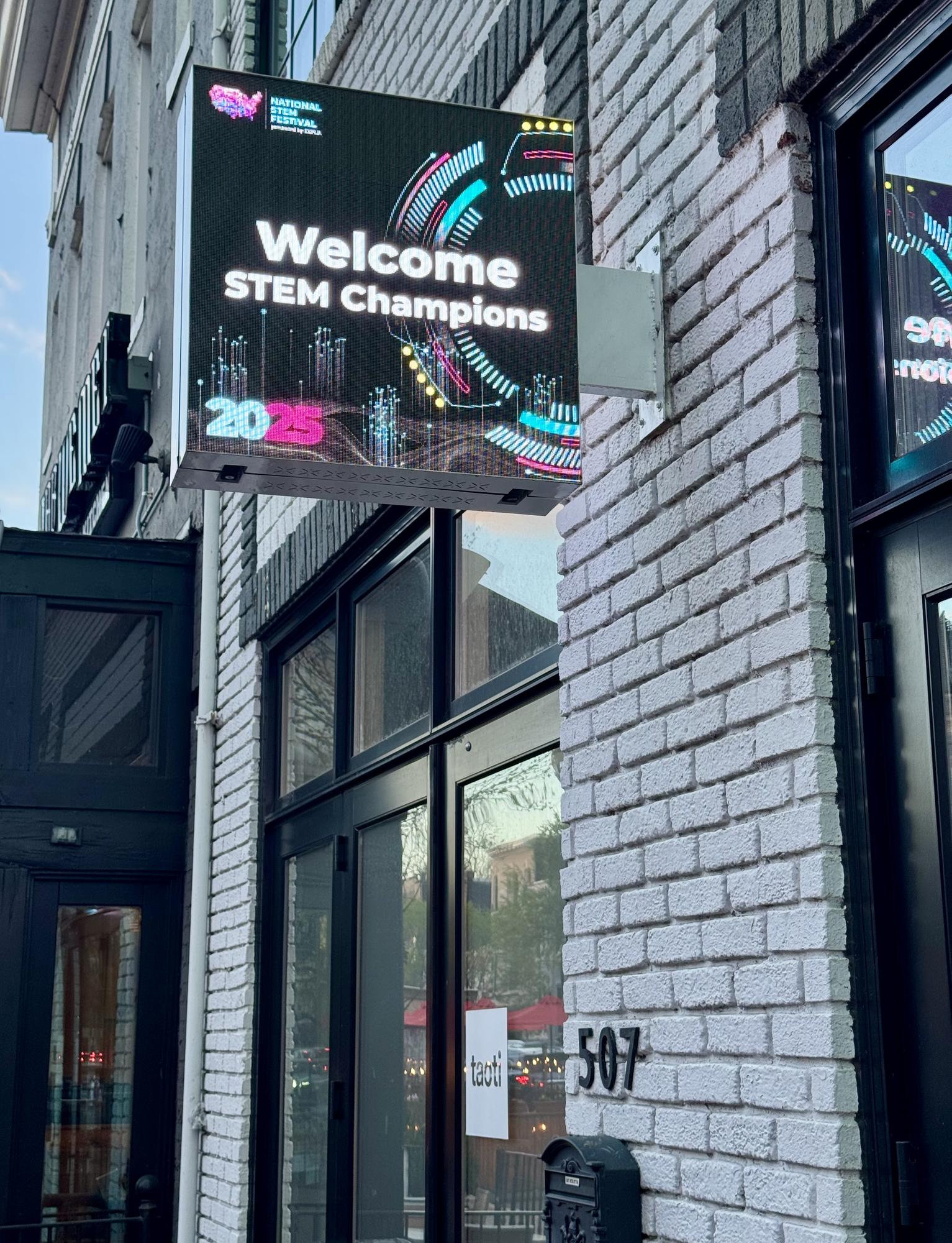 Personalized outdoor LED signage