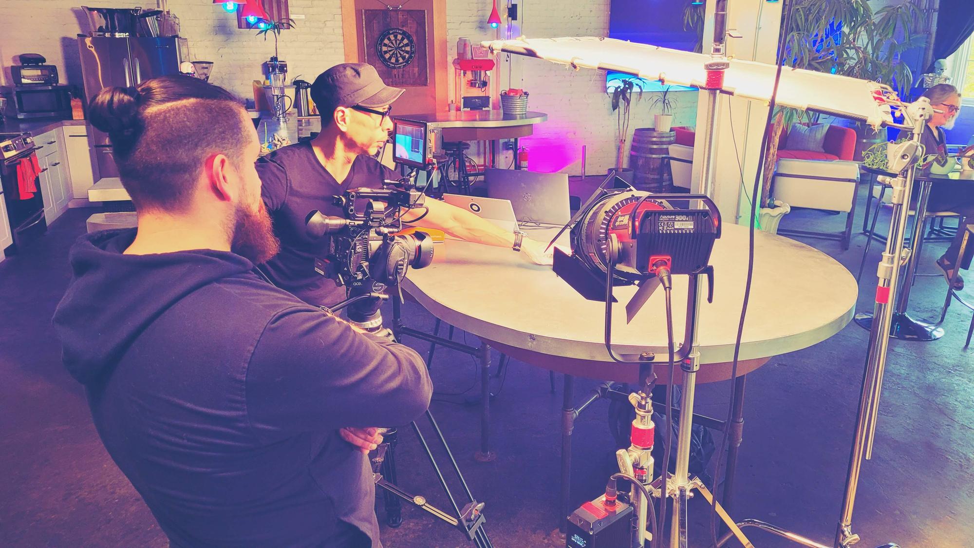 Video production in the Lounge