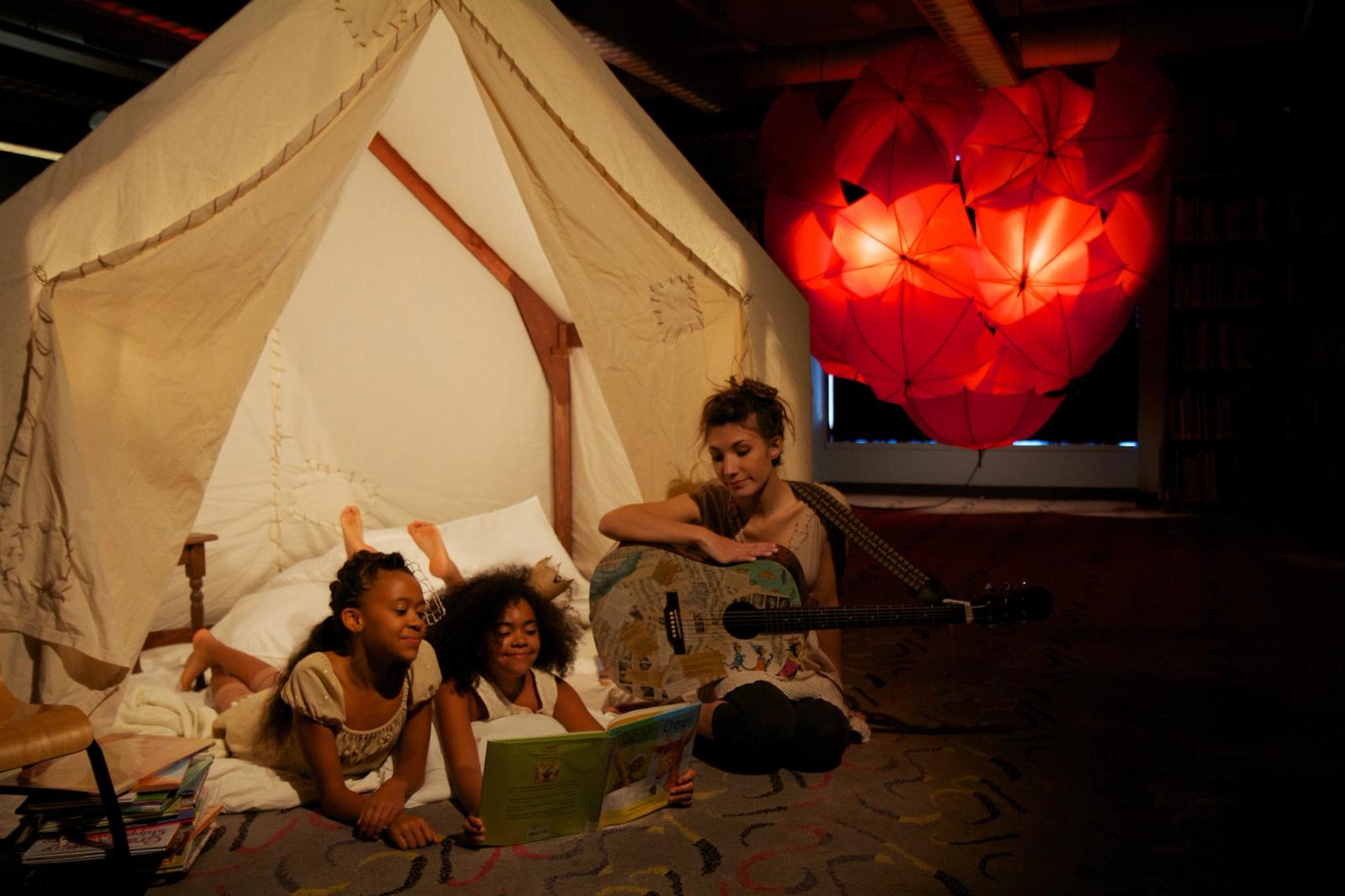 Production photo from The Library Project (2012)