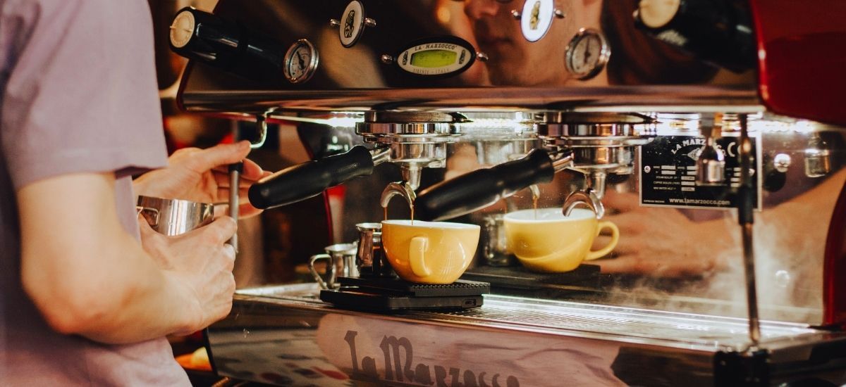 modern espresso machine