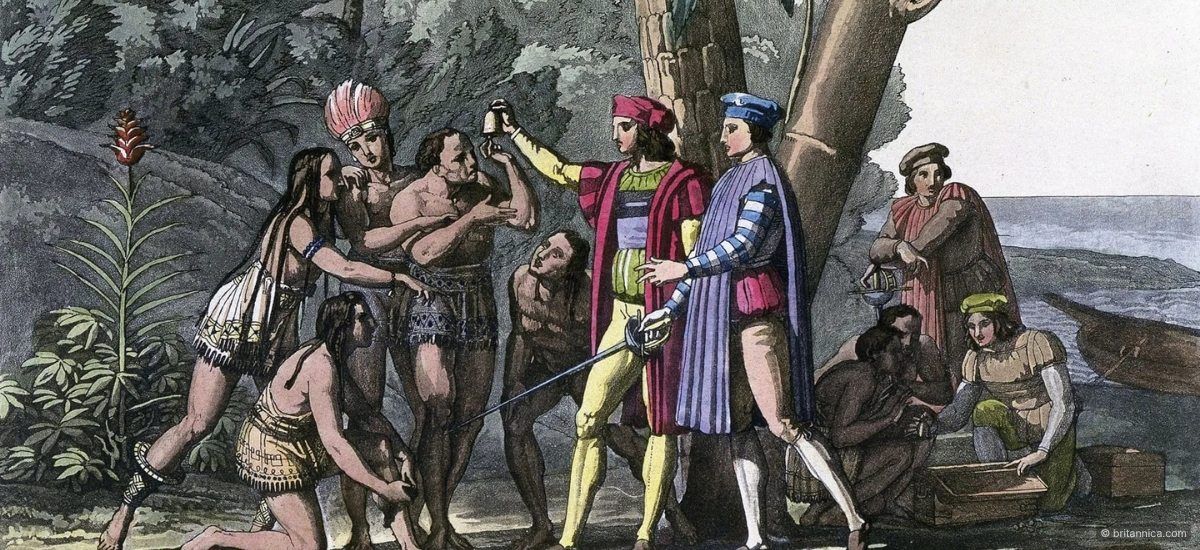 columbian exchange artwork from the smithsonian courtesy of britannica