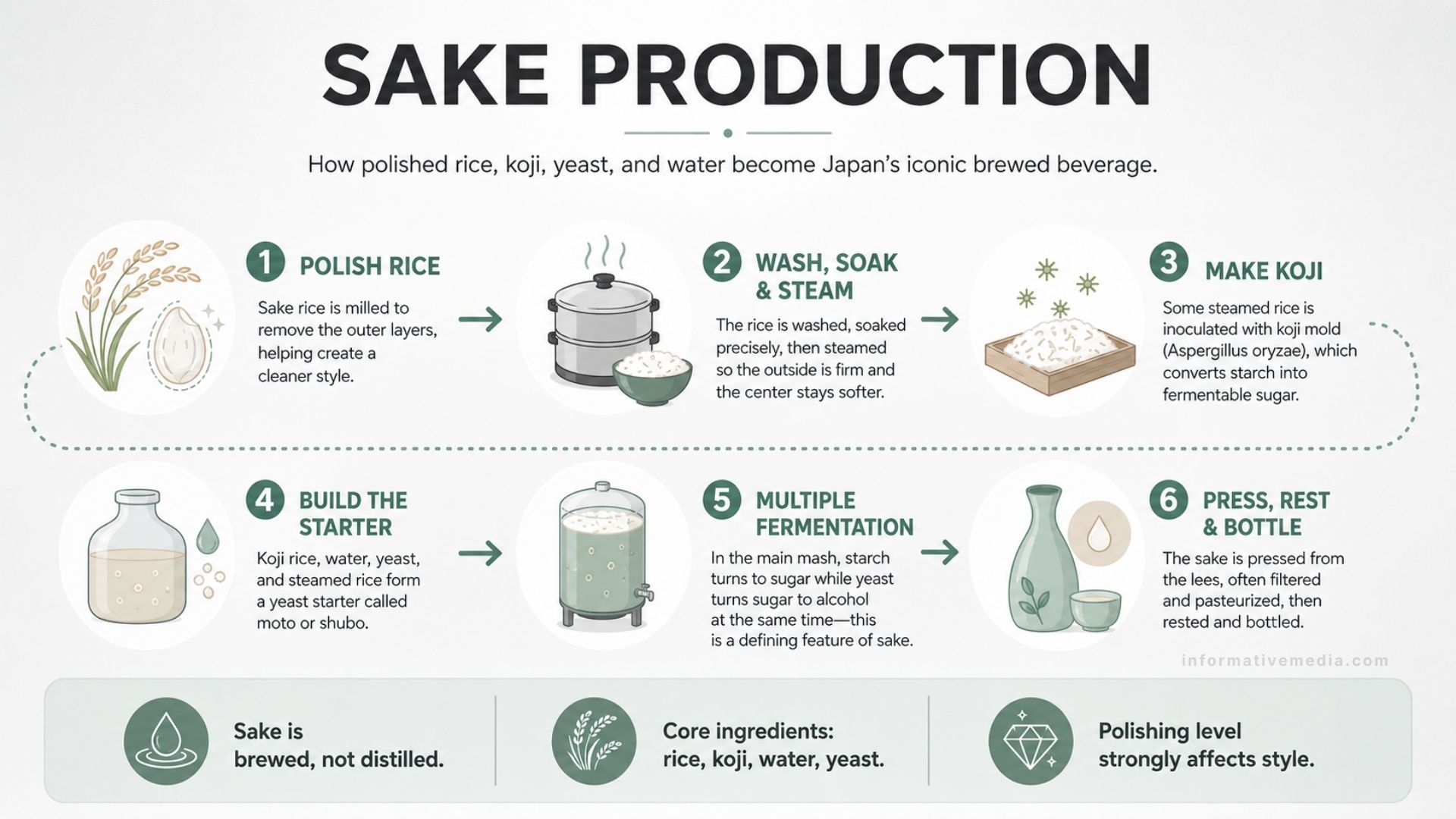 sake production infographic by somm.site