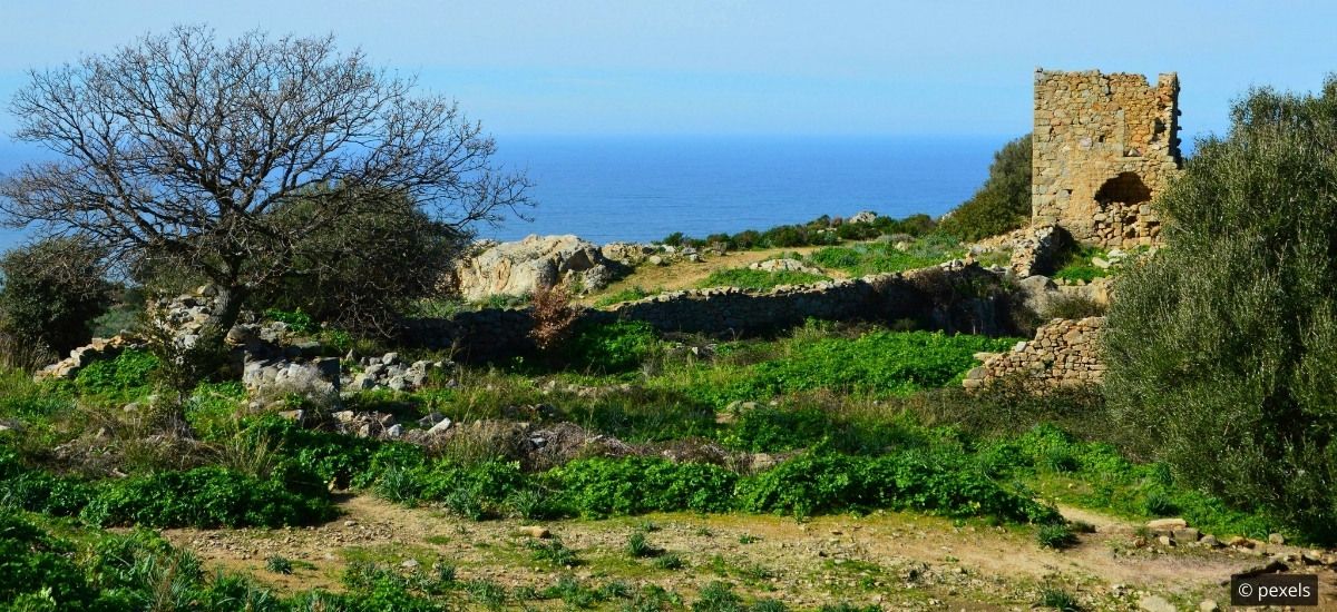 corsica france and its ruins around the island