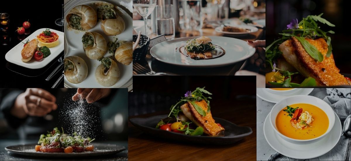 a selection of tasting menus