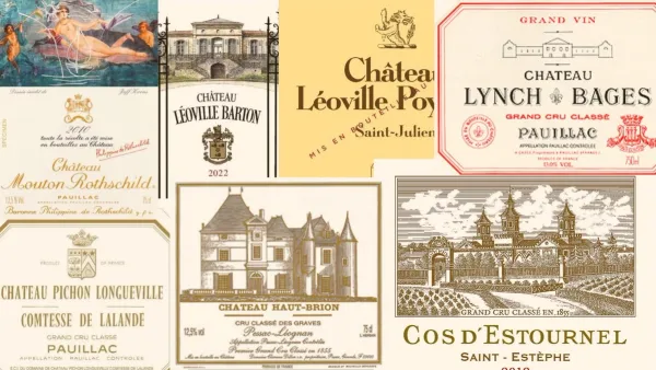 the classified growths of bordeaux wine labels