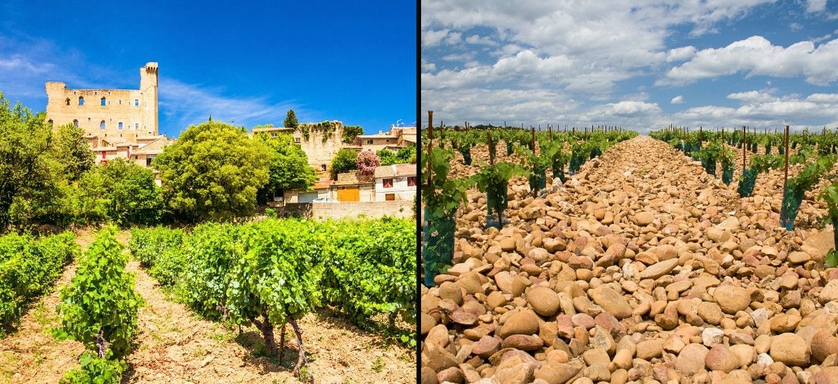 Châteauneuf-du-Pape in the southern rhone valley