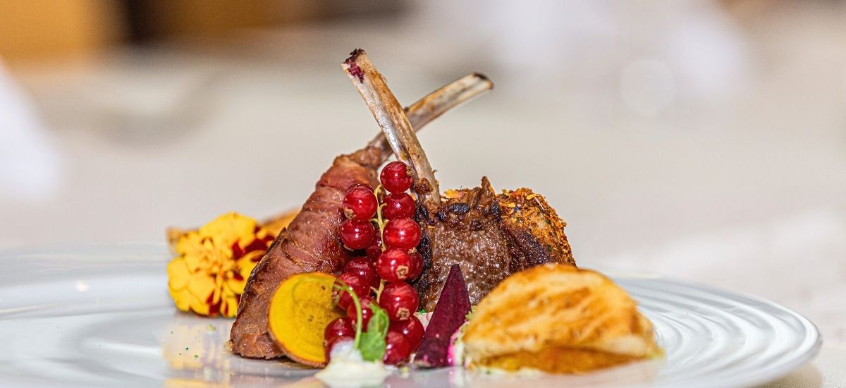 gourmet food in a luxury destination restaurant