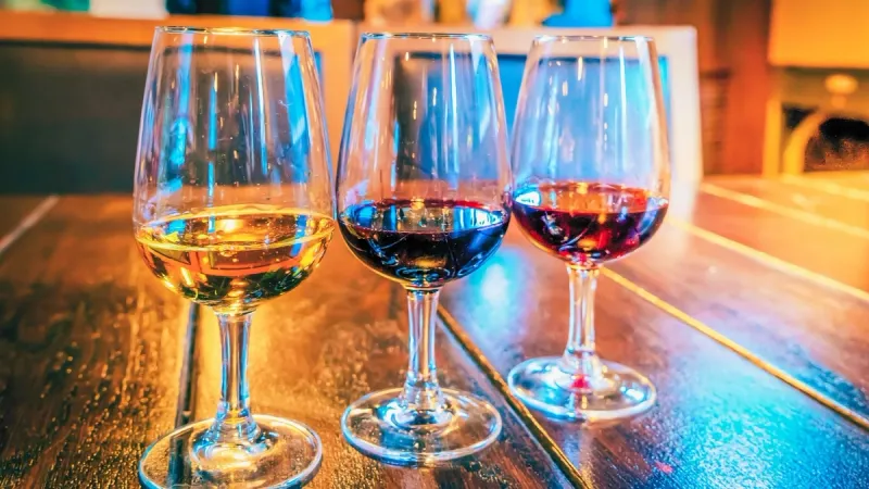 fortified wine glasses poured for somm.site
