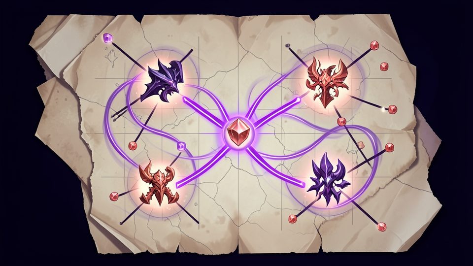 Editorial illustration representing RAID: Choosing Champions to Focus On in RAID Shadow Legends.