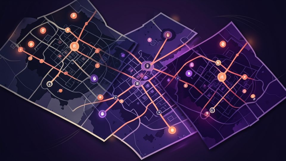 Editorial illustration representing Kingshot: Optimizing Town Building in Kingshot.