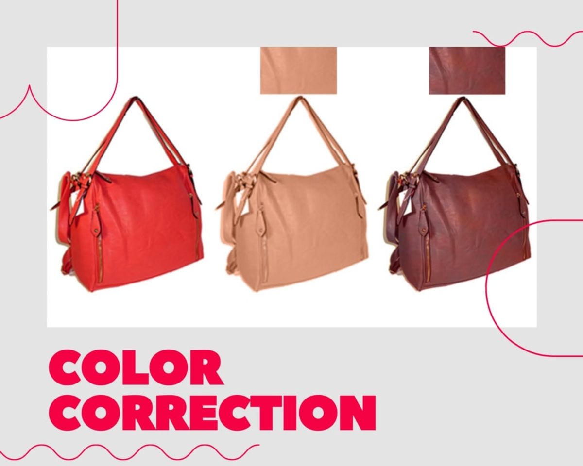 a product photo editor do color correcting