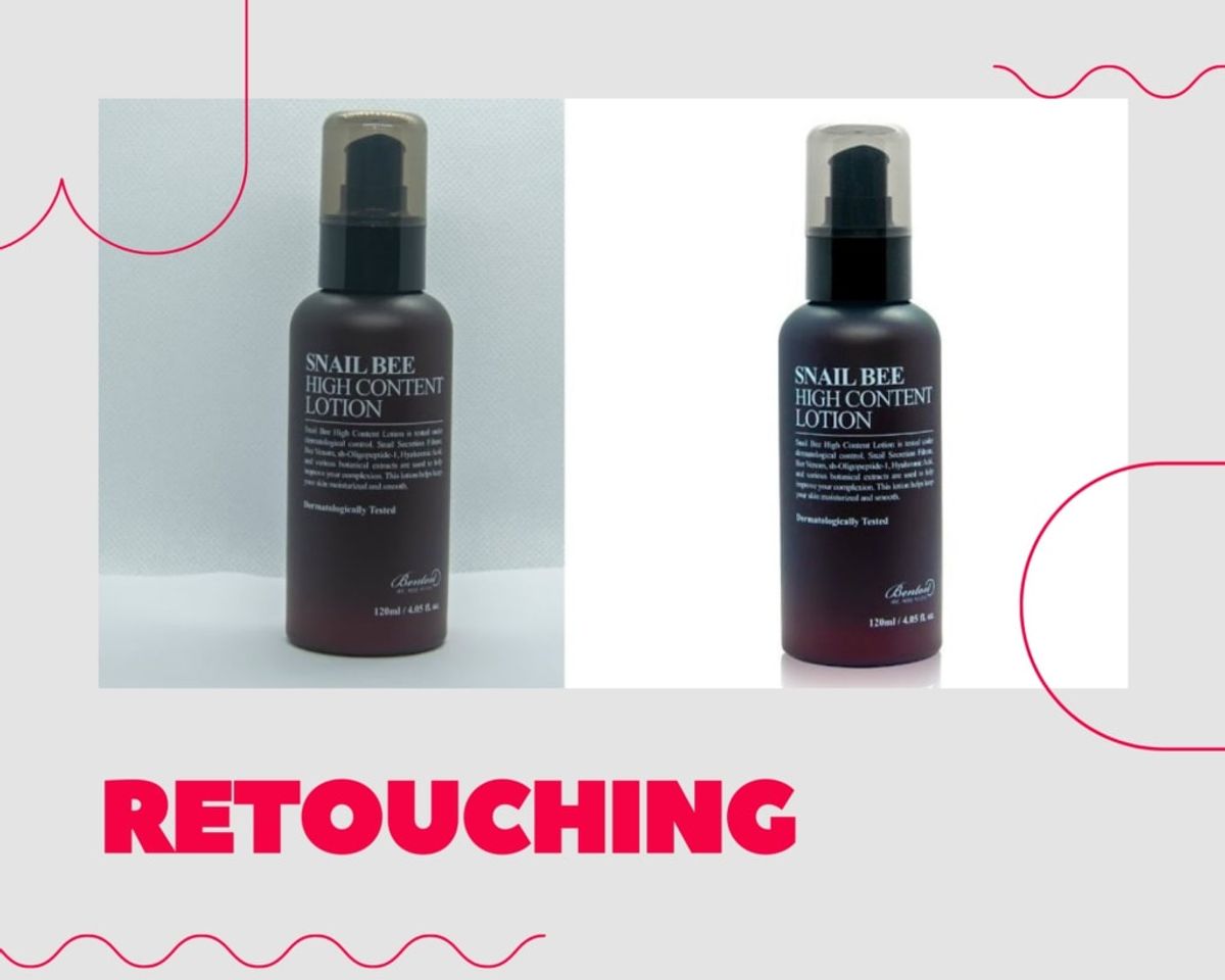 a product photo editor do retouching