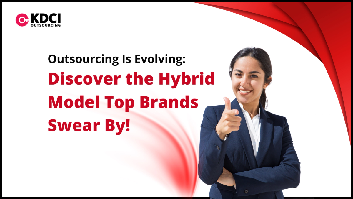 woman posing next text "Discover the hybrid model top brands swear by" with KDCI logo