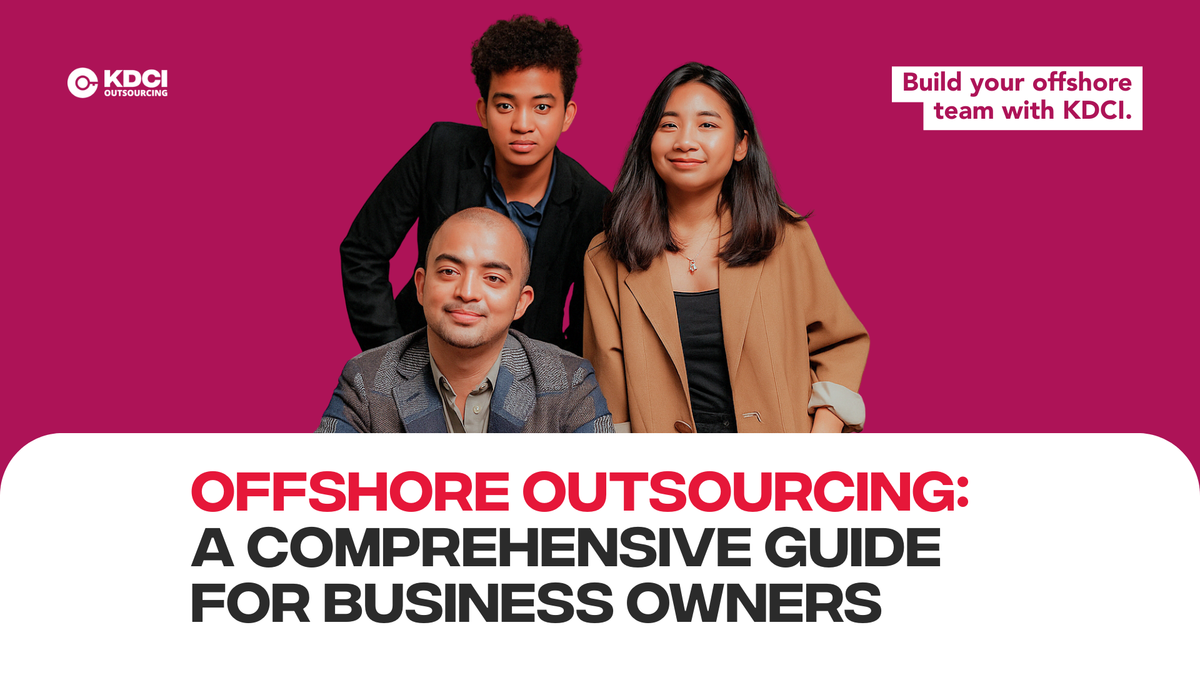 KDCI Outsourcing team promoting offshore outsourcing guide for business owners