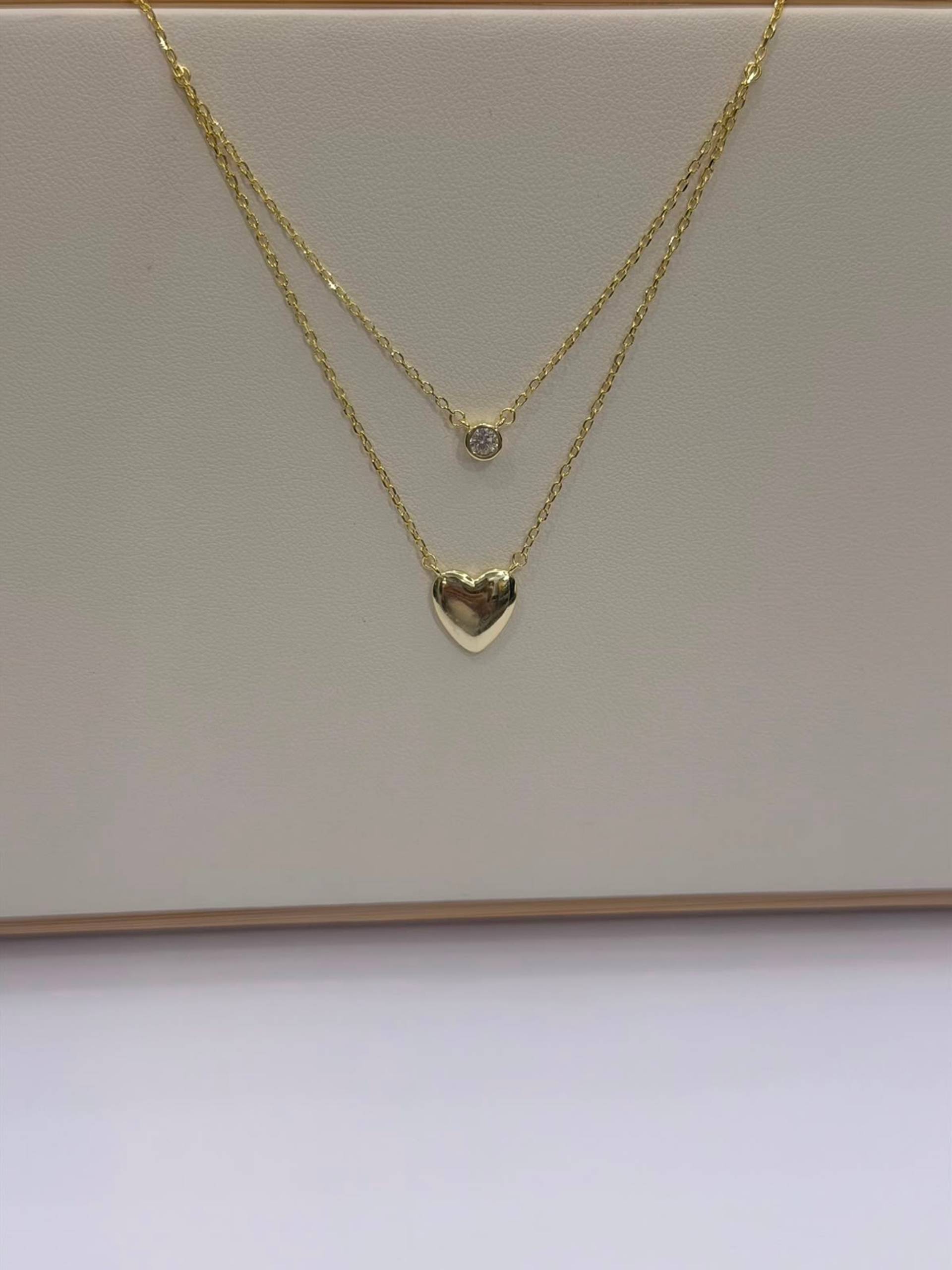 Cadena Doble Corazón