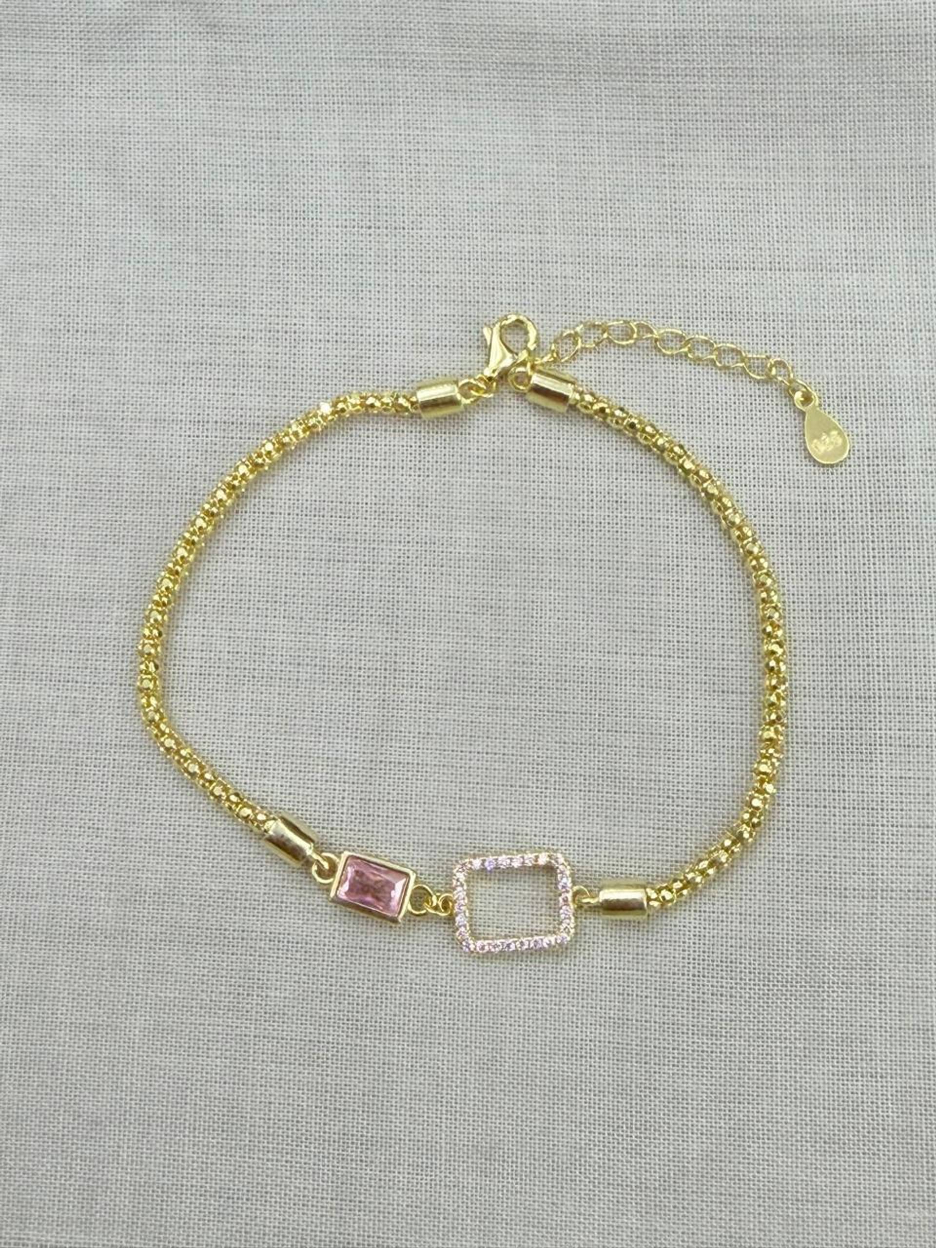 Pulsera Geométrica Rosé