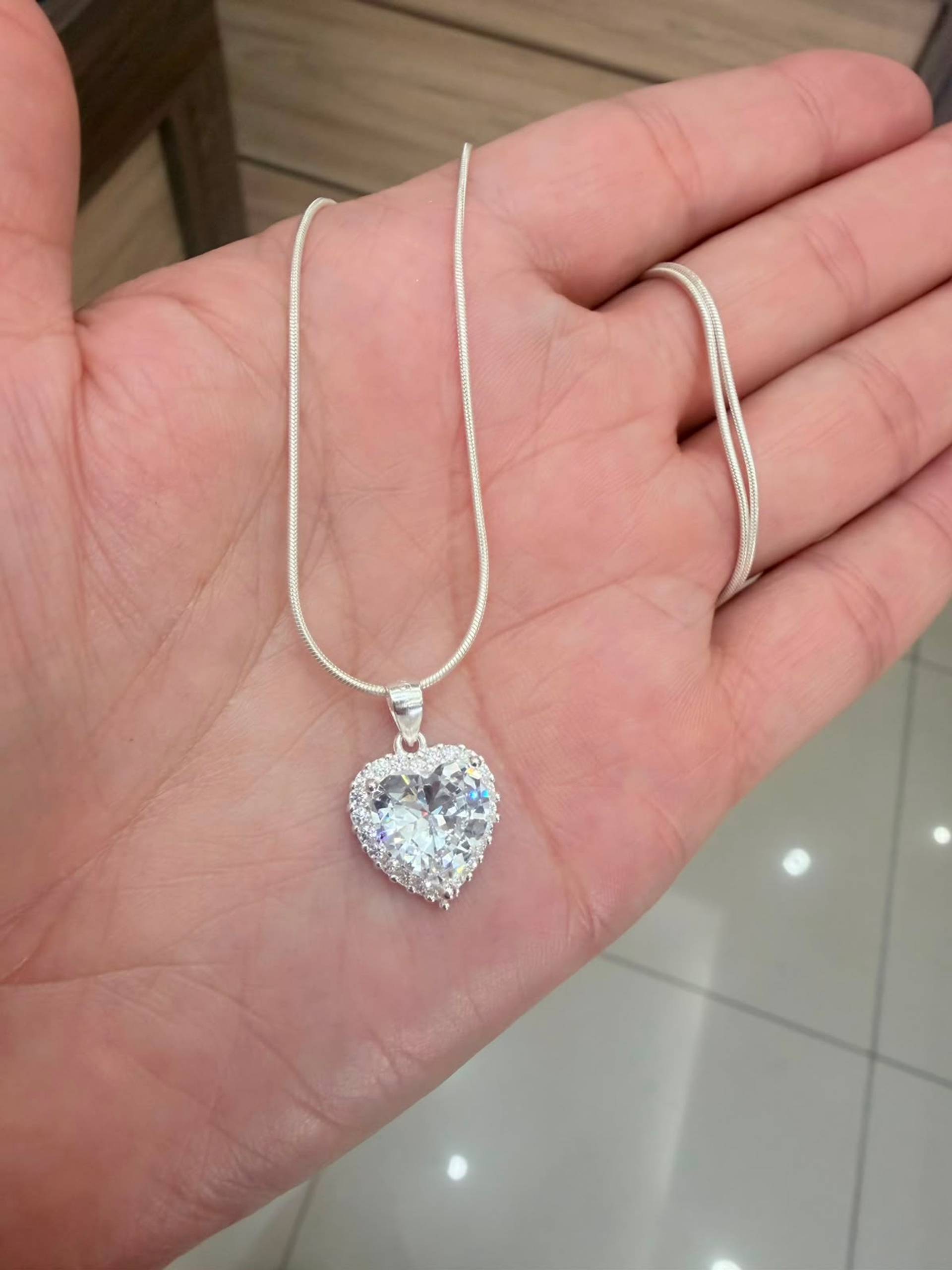 Cadena Corazón Cristal