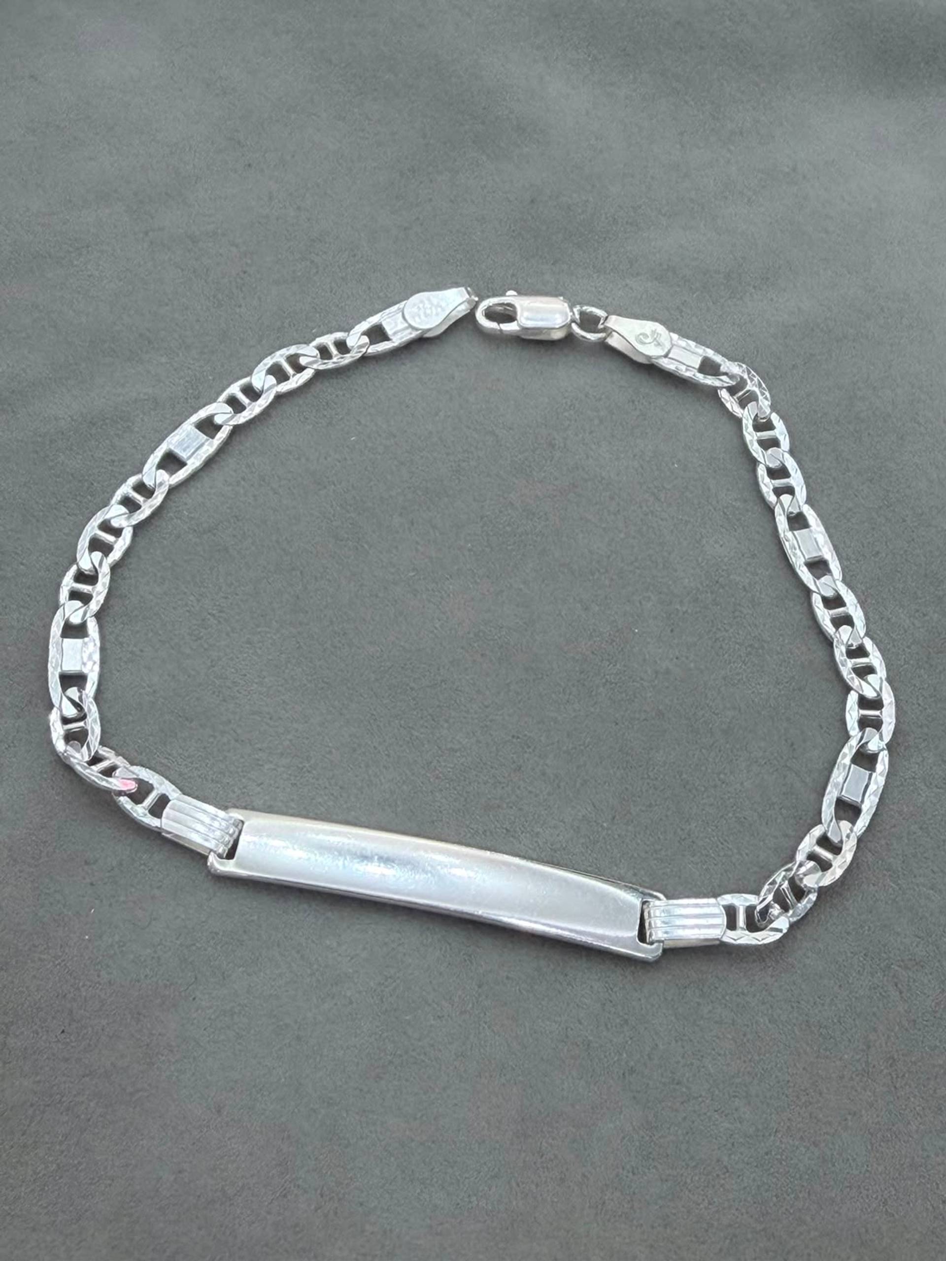 Pulsera Placa y eslabón plano 88
