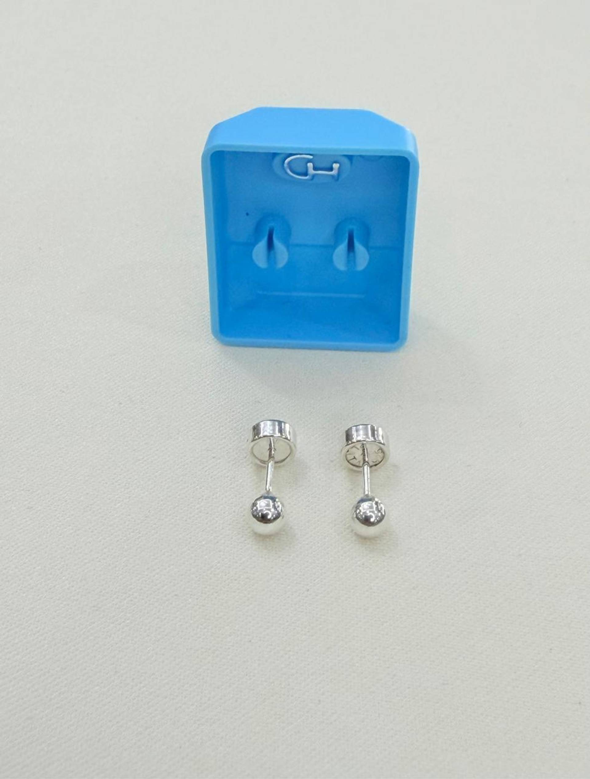 Aros abridores CH de plata 925 bolita clásica