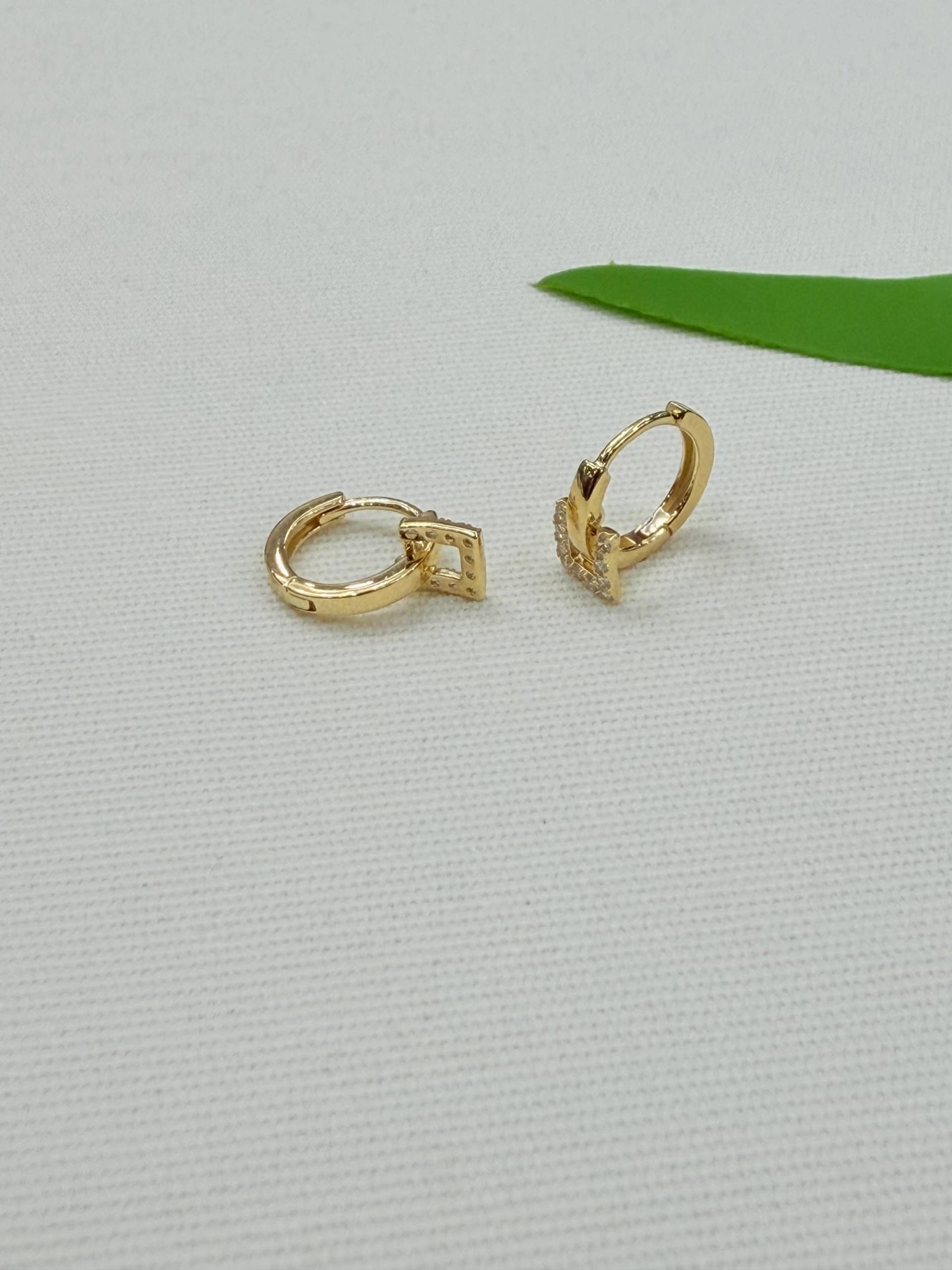 Argollita de plata gold 925