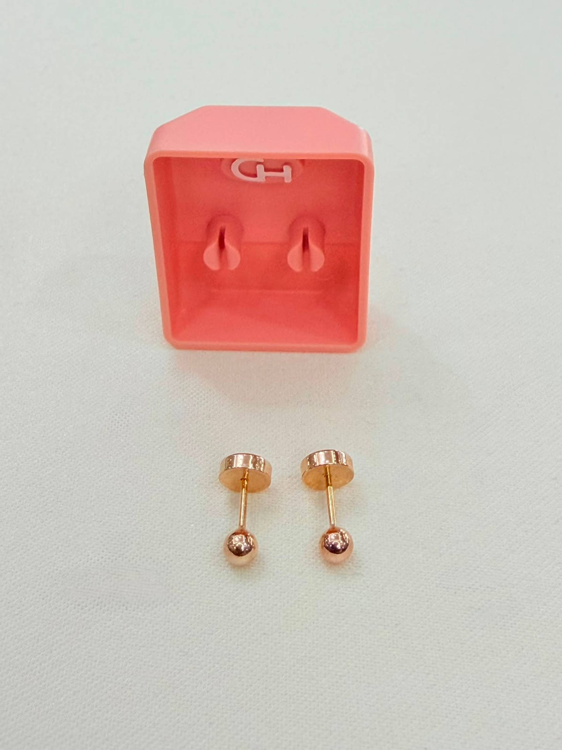 Aros abridores CH dorados bolita modelo 01