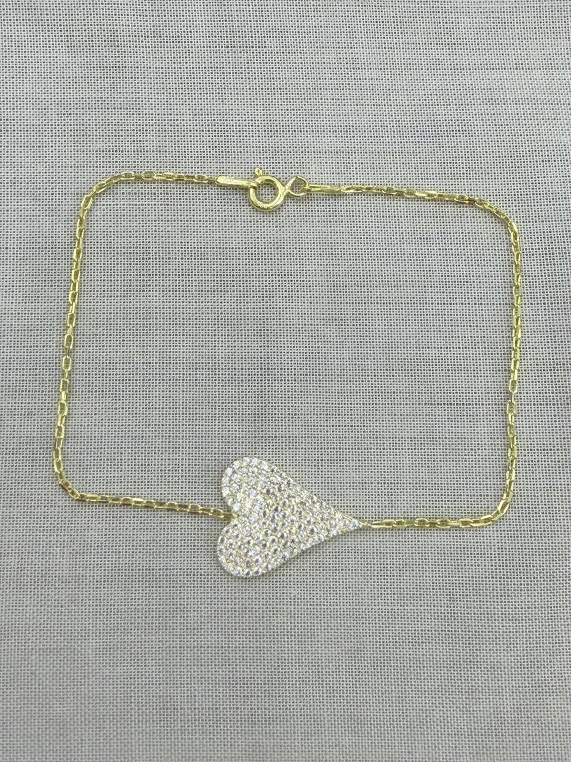 Pulsera Corazón Pavé