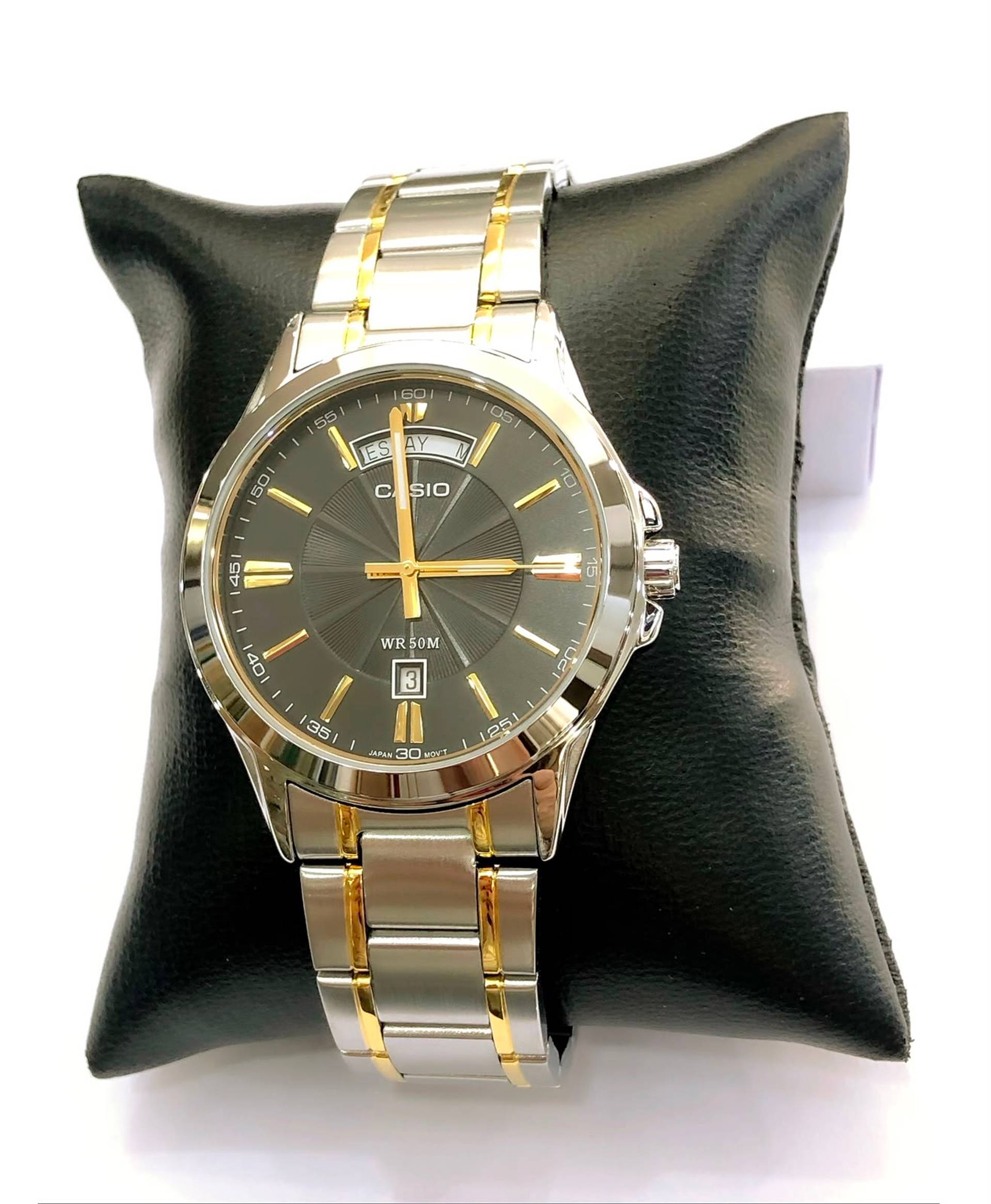 Reloj caballero bicolor negro