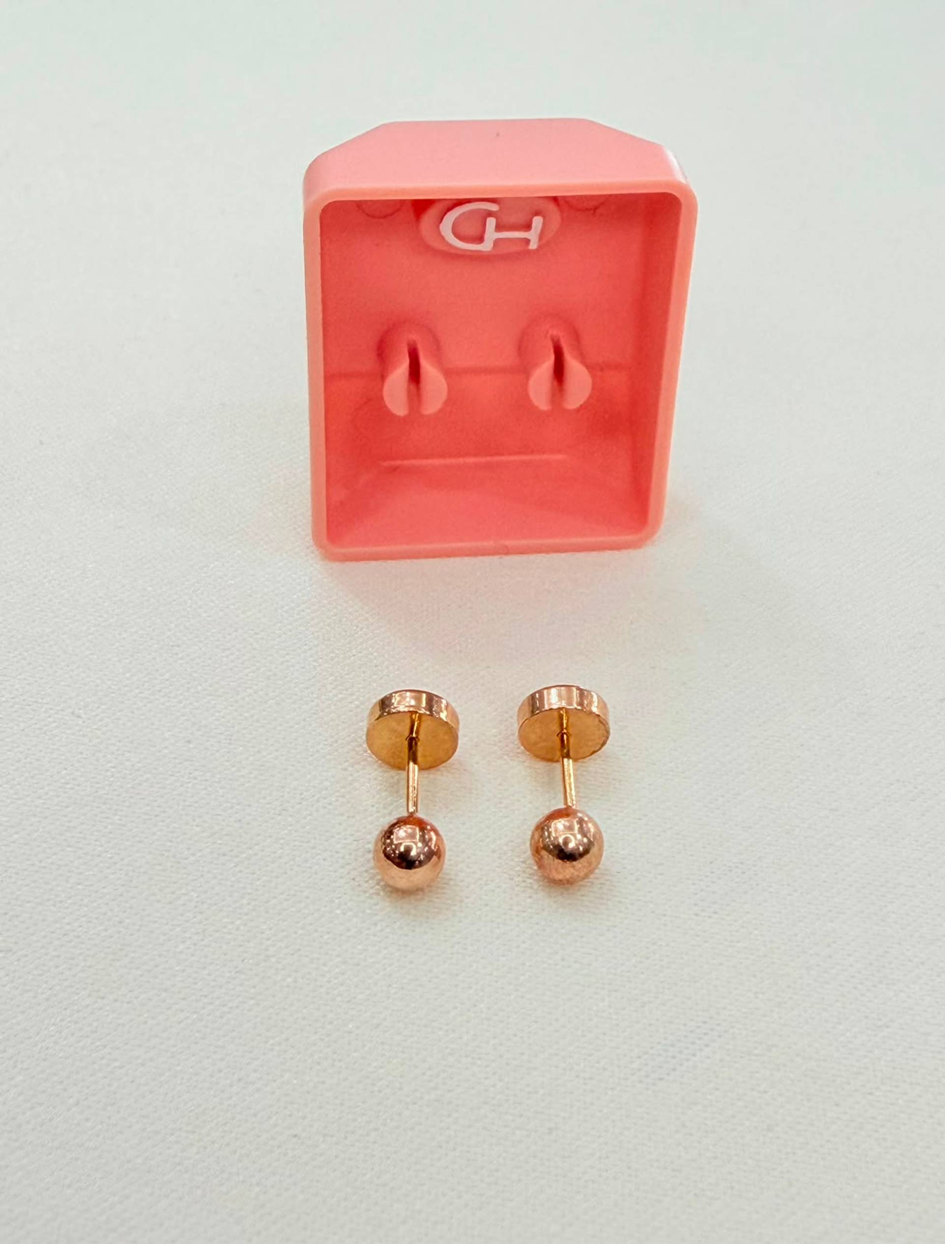 Aros abridores CH dorados bolita modelo 02