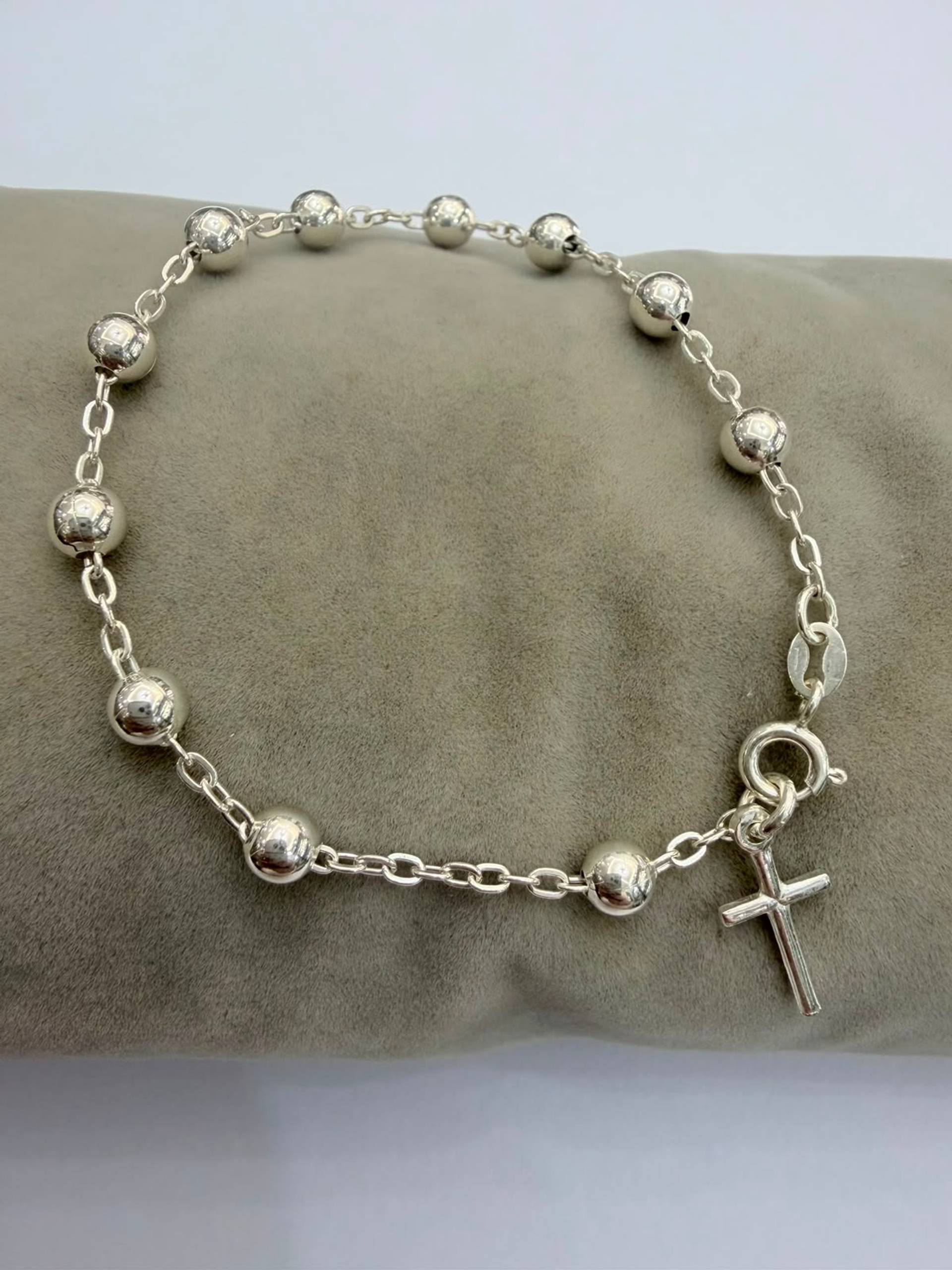 Pulsera Rosario con Cruz