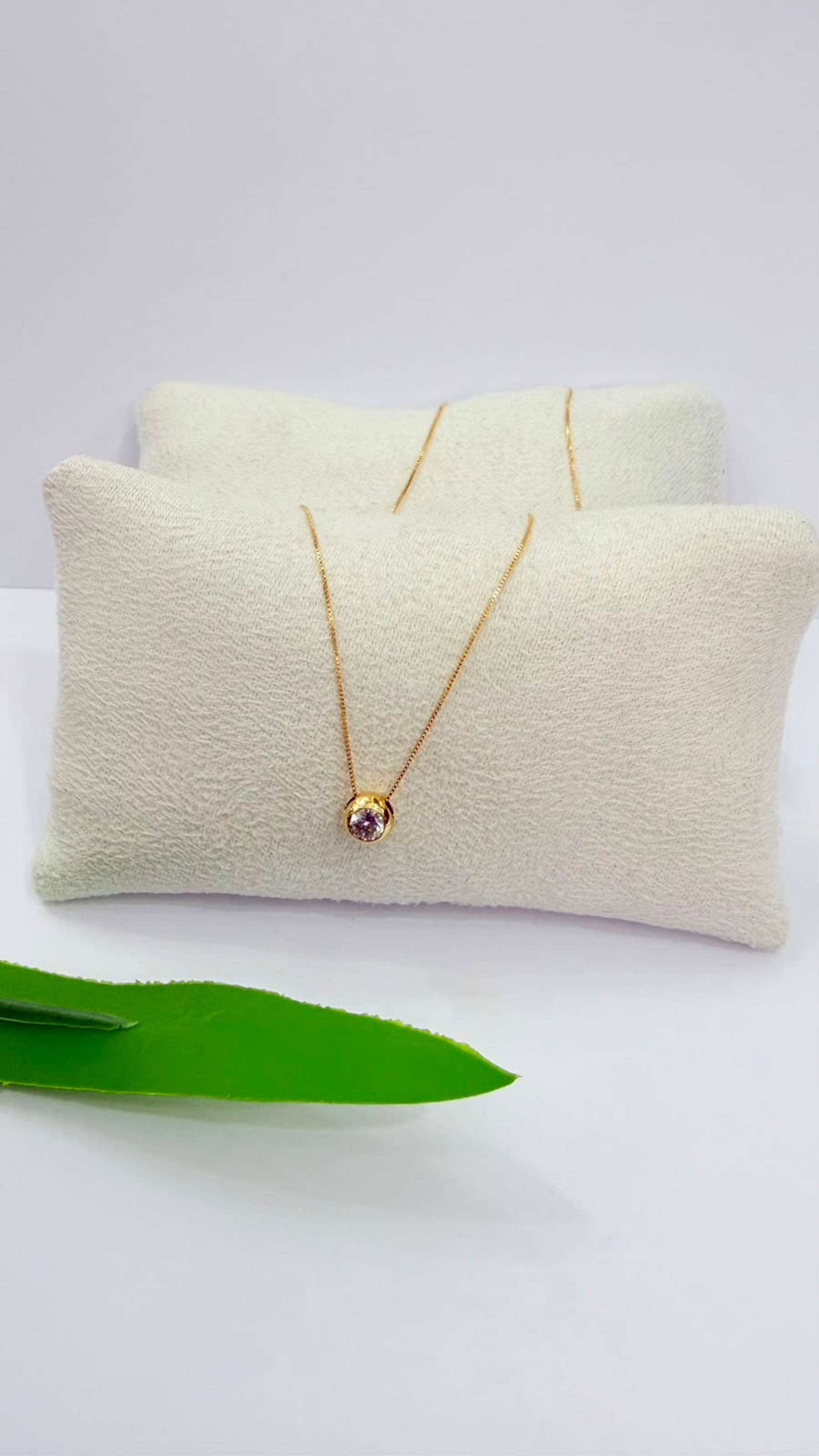 Collar con corazón — Oro 18K