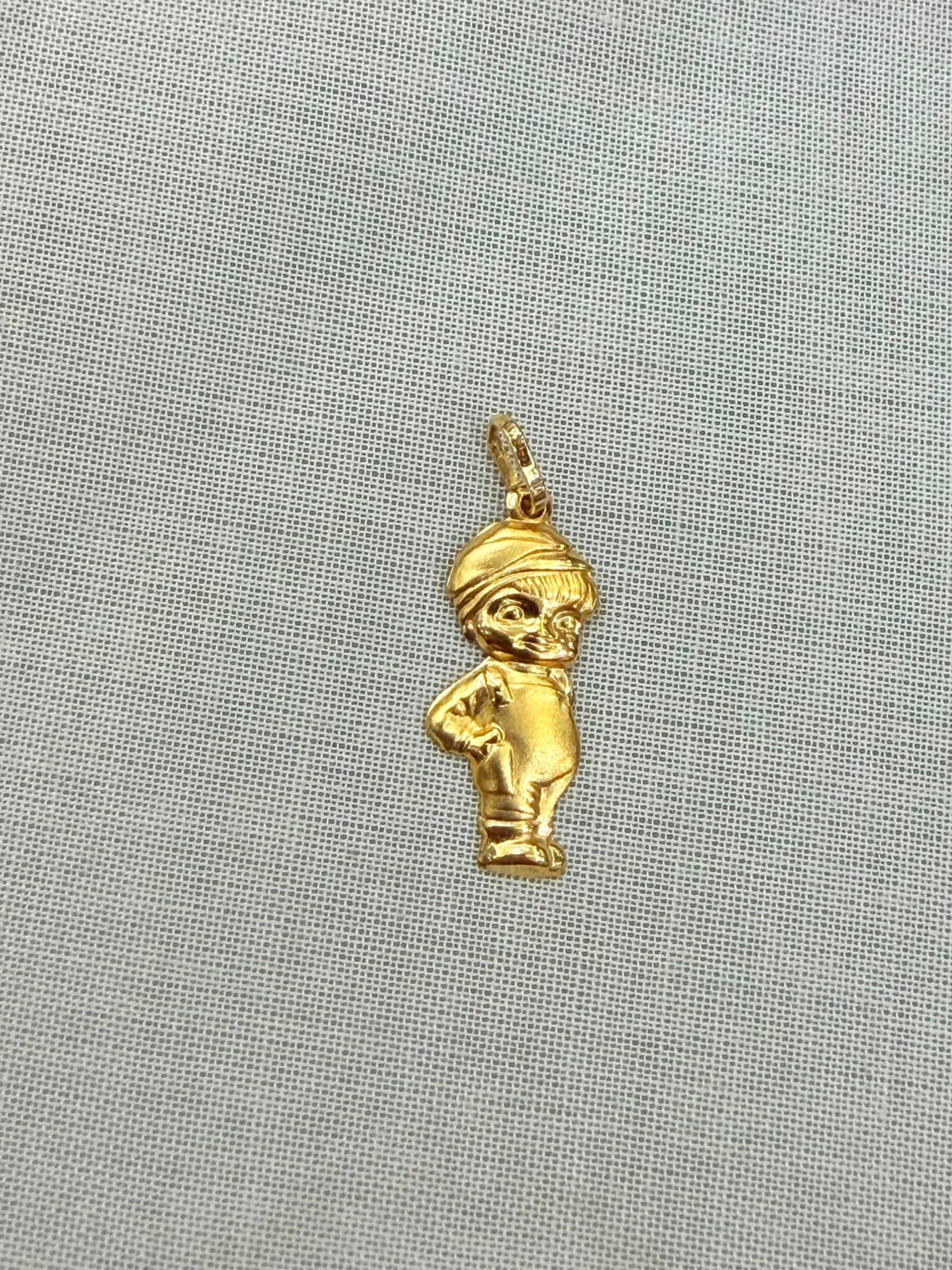 Dije Niño de Perfil Oro 18K