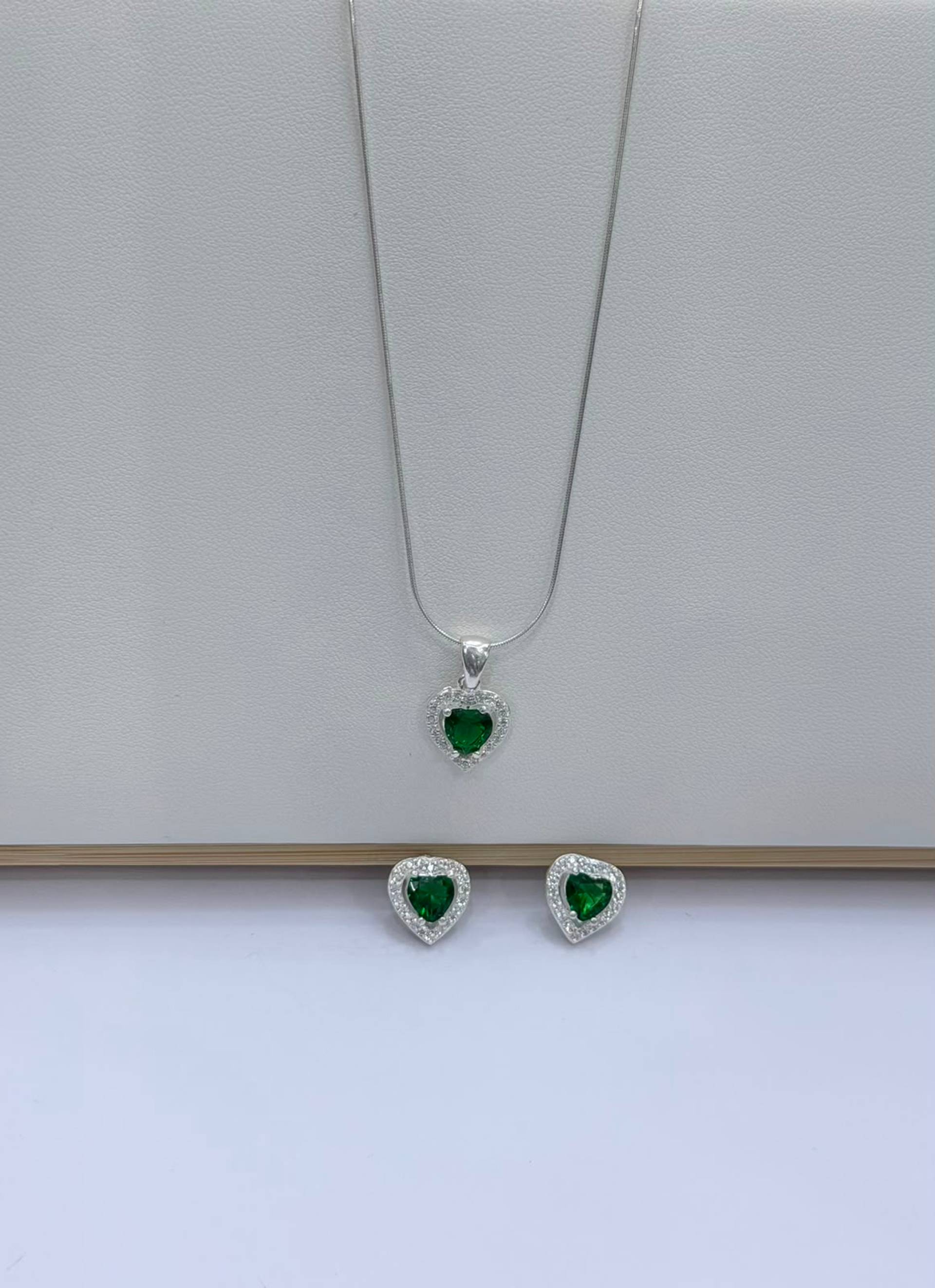 Set Corazón Esmeralda