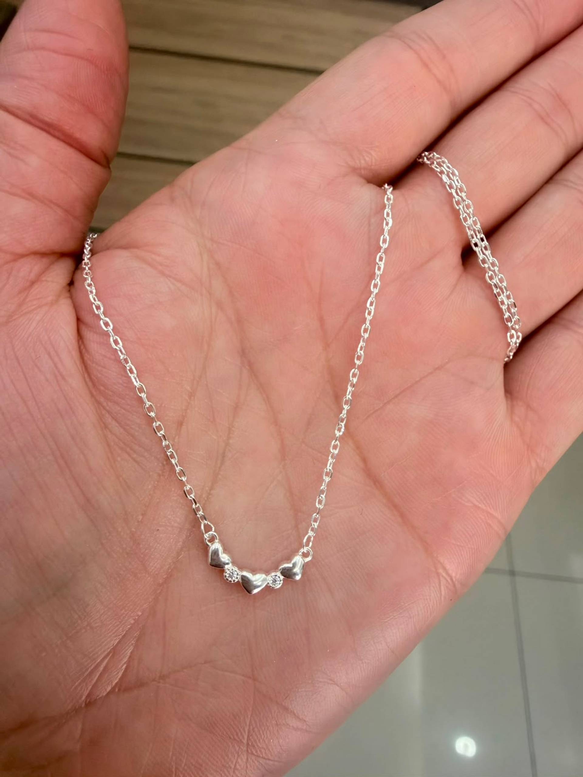Cadena Trío de Luz y corazón